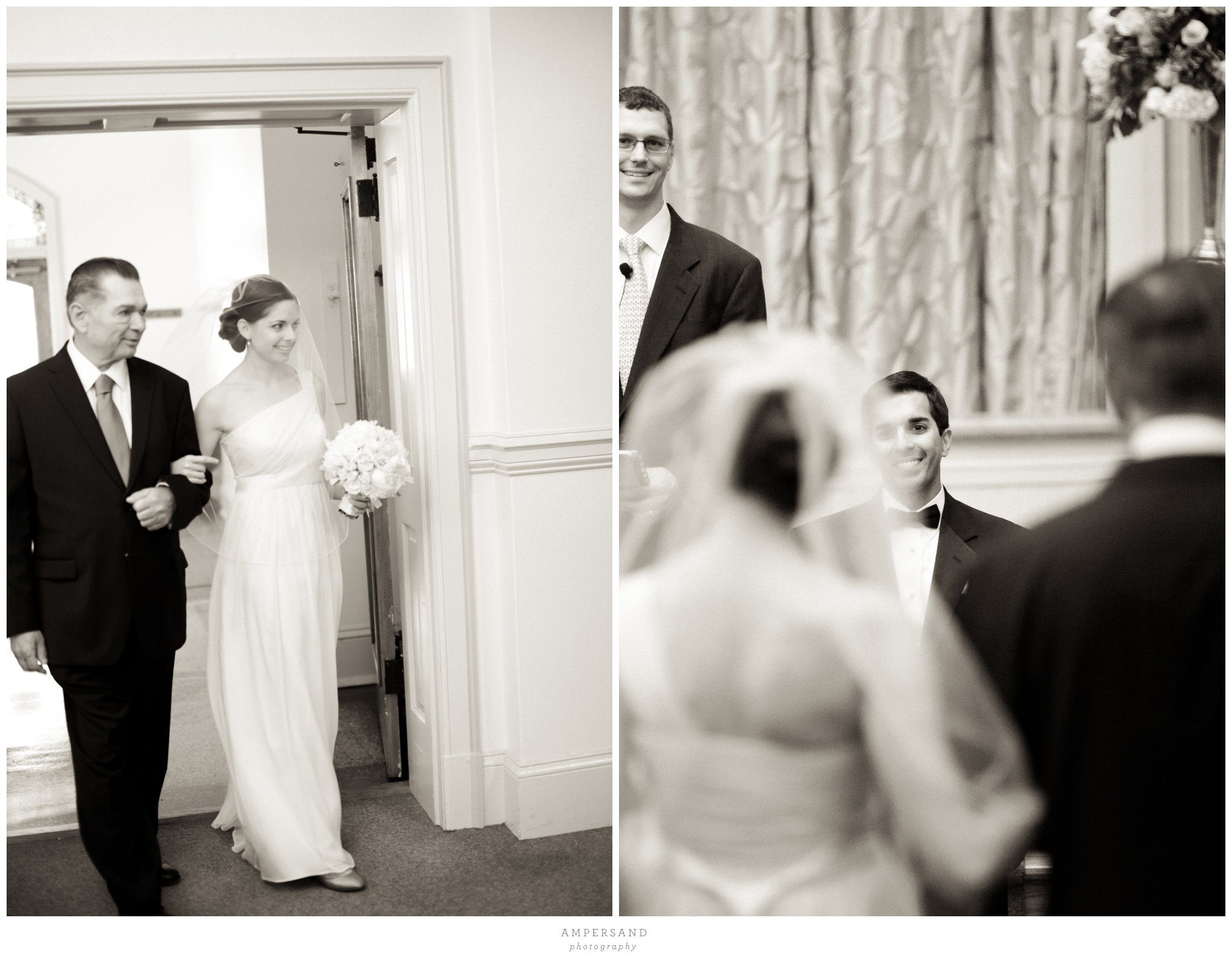 Wedding ceremony at Capitol Hill Baptist Church // Photos by Ampersand Photography