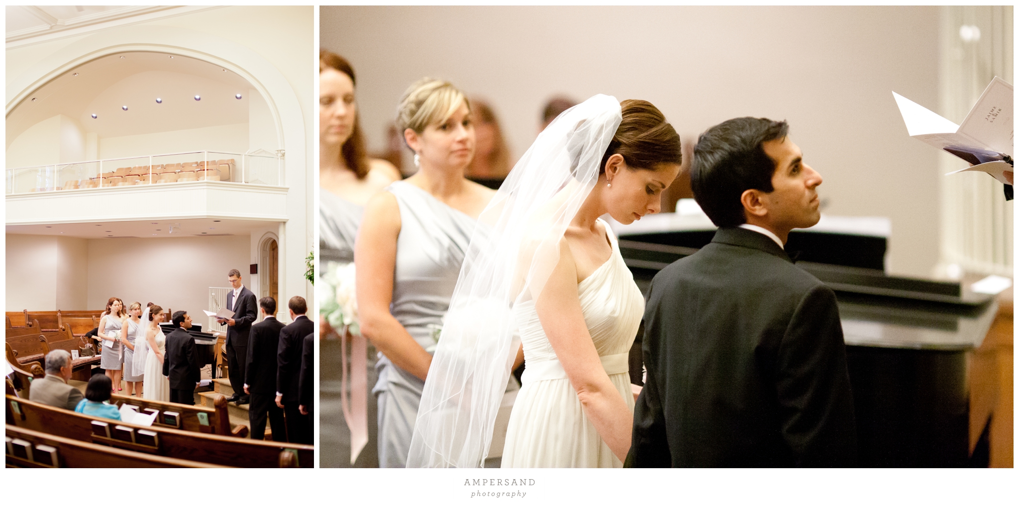 Wedding ceremony at Capitol Hill Baptist Church // Photos by Ampersand Photography