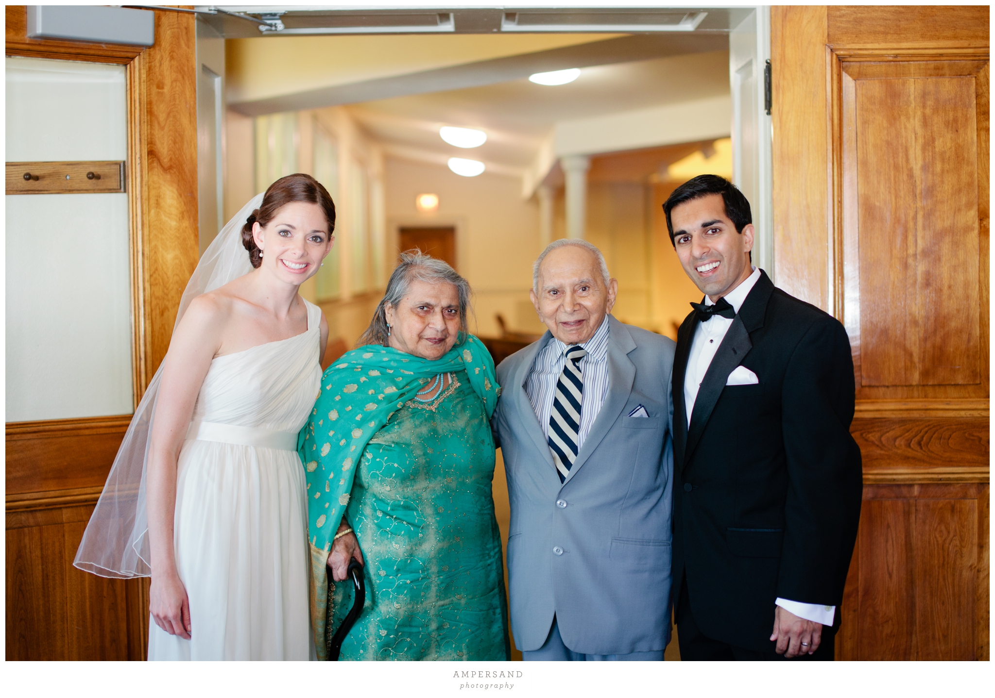 Grandparents traveled from India for Sam & Jaime's wedding // Photos by Ampersand Photography