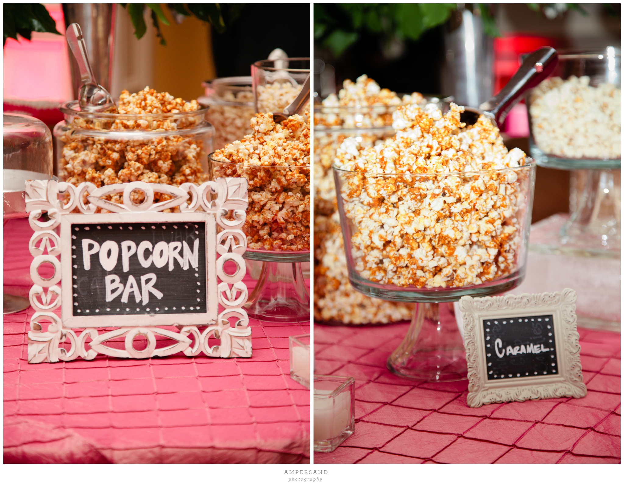 Popcorn bar at Corcoran Gallery of Art  Wedding Reception // Photos by Ampersand Photography