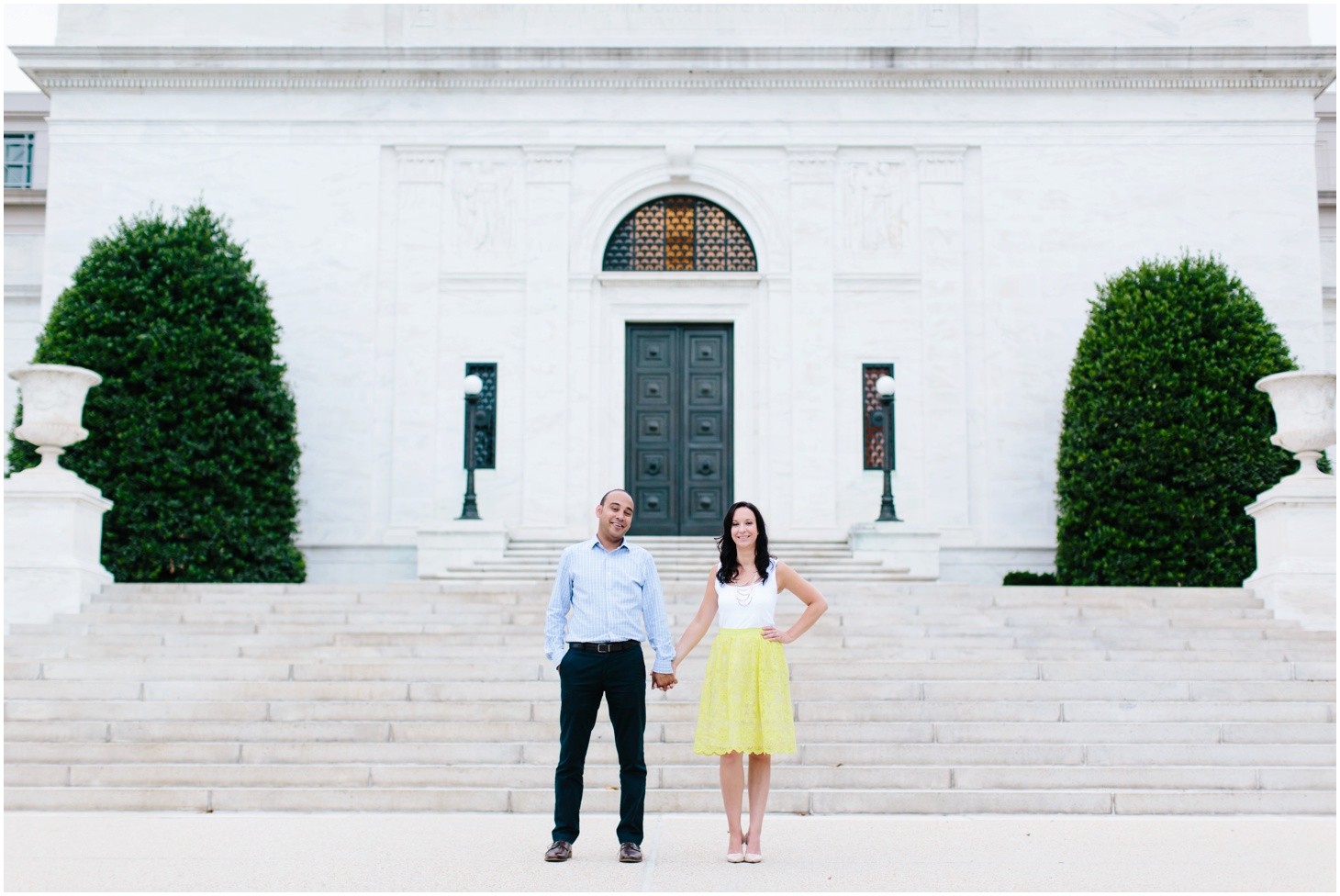 Summertime Engagement Portraits near Washington DC Monuments