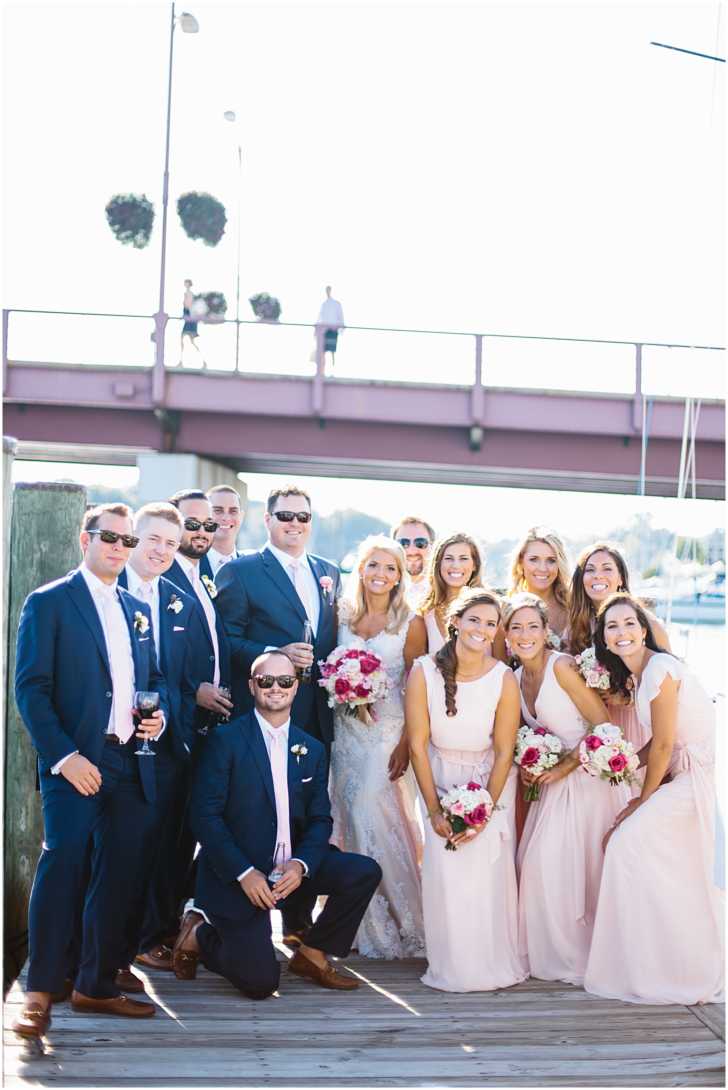 Navy & Blush Nautical Wedding at Annapolis Yacht Club by Sarah Bradshaw Photography_0026