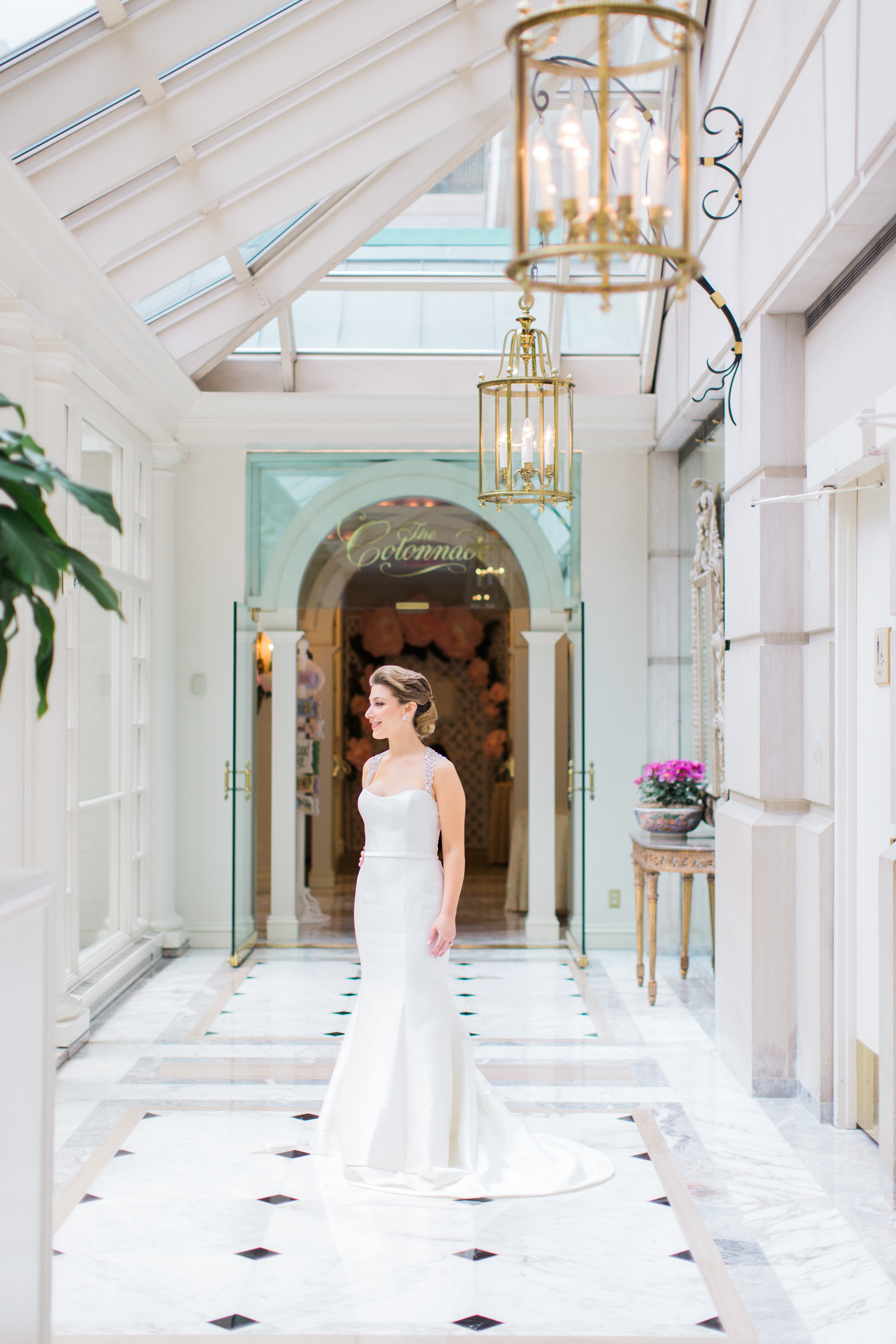 Bridal Portrait at The Fairmont Hotel Georgetown |  | The 10 Best DC Hotels for  Getting Ready on Your Wedding Day