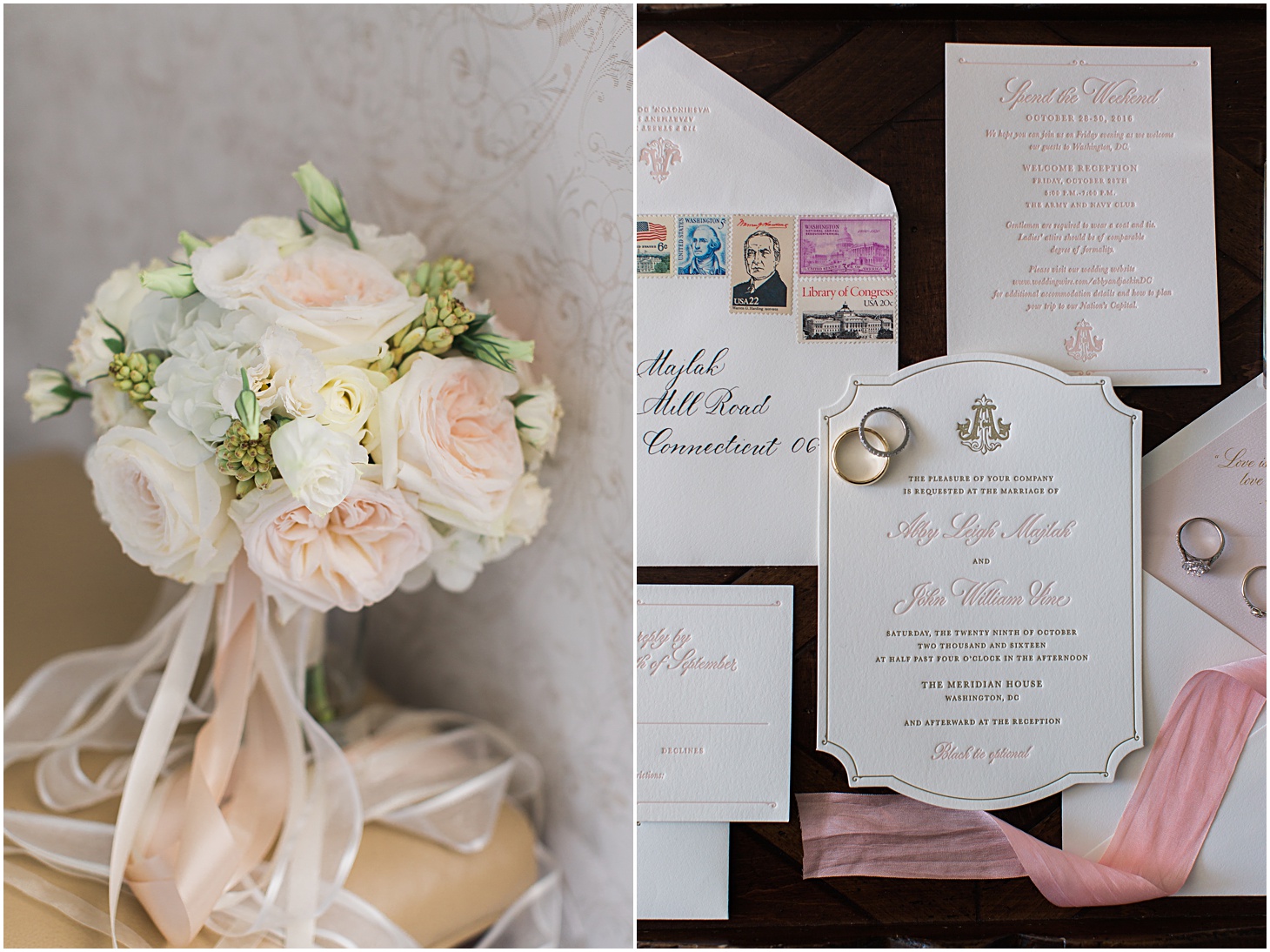 Wedding Flowers by The Enchanted Florist, Wedding Invitation by The Aerialist Press - Sarah Bradshaw Photography