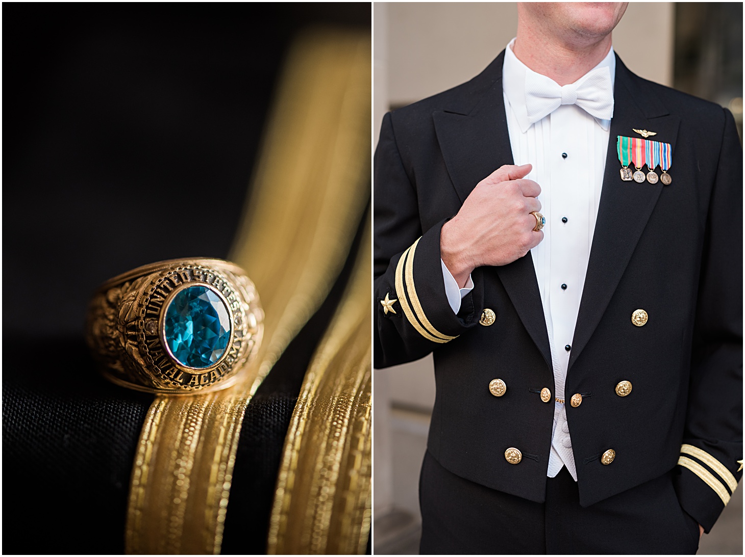 United States Naval Academy Groom - A Thoroughly Washingtonian Wedding at Meridian House in DC by Sarah Bradshaw 