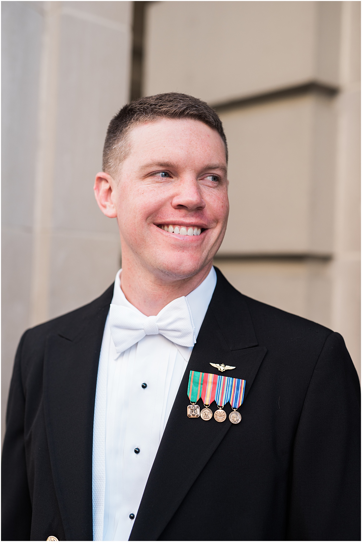 Military Groom - A Thoroughly Washingtonian Wedding at Meridian House in DC by Sarah Bradshaw 