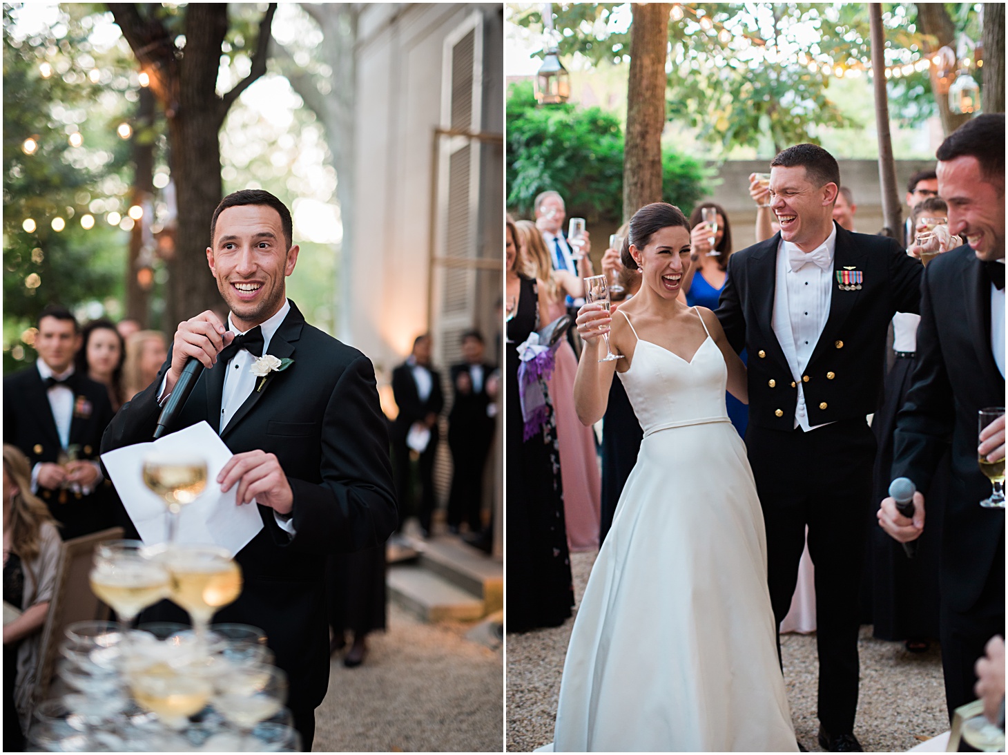 Toasts - A Thoroughly Washingtonian Wedding at Meridian House in DC by Sarah Bradshaw 