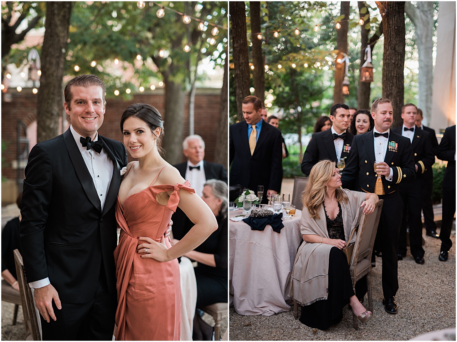 Outdoor cocktail hour - A Thoroughly Washingtonian Wedding at Meridian House in DC by Sarah Bradshaw 