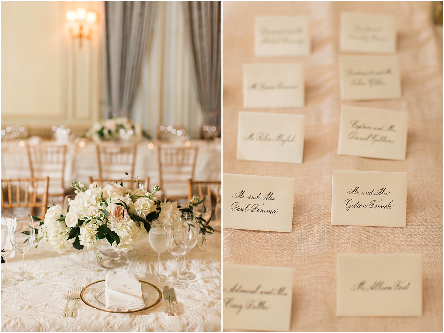 Calligraphy by Arney Walker - A Thoroughly Washingtonian Wedding at Meridian House in DC by Sarah Bradshaw 