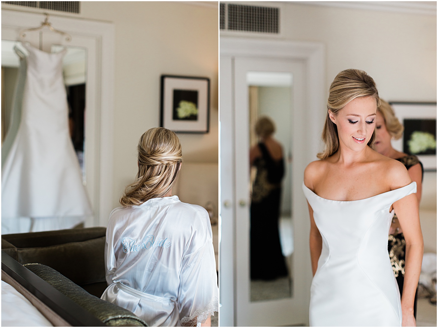 Bride getting ready at Four Seasons Hotel Washington | Sarah Bradshaw Photography