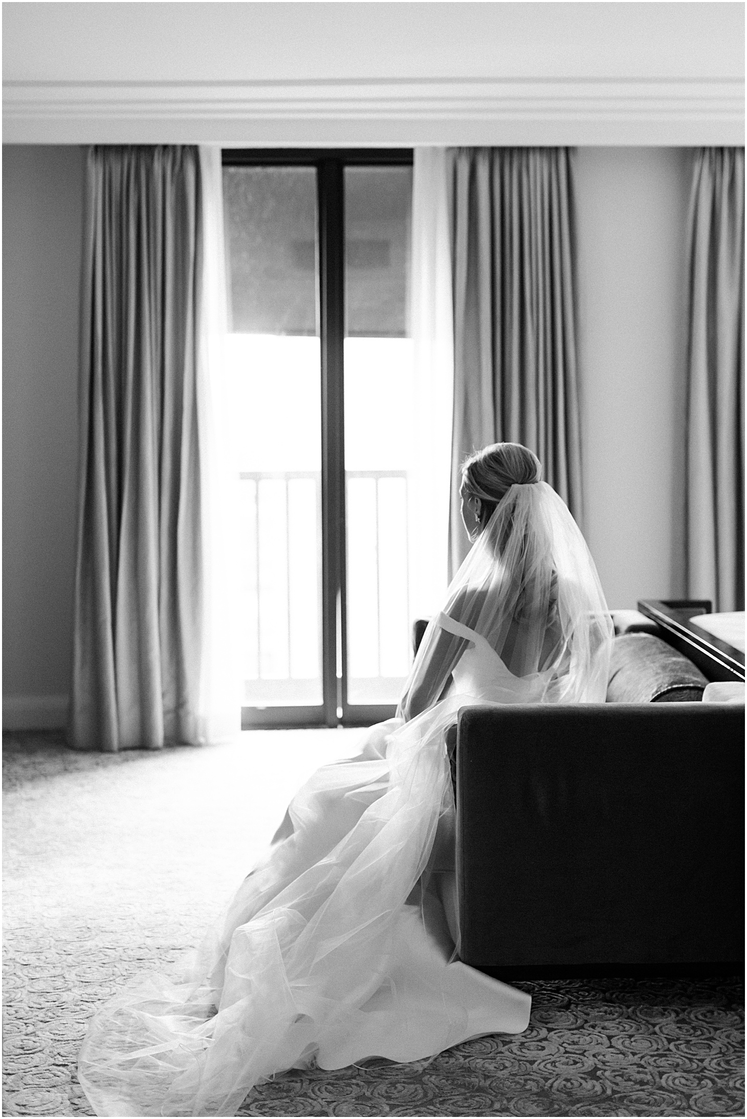 Lela Rose Bride in Black & White at Four Seasons Hotel Washington | Sarah Bradshaw Photography