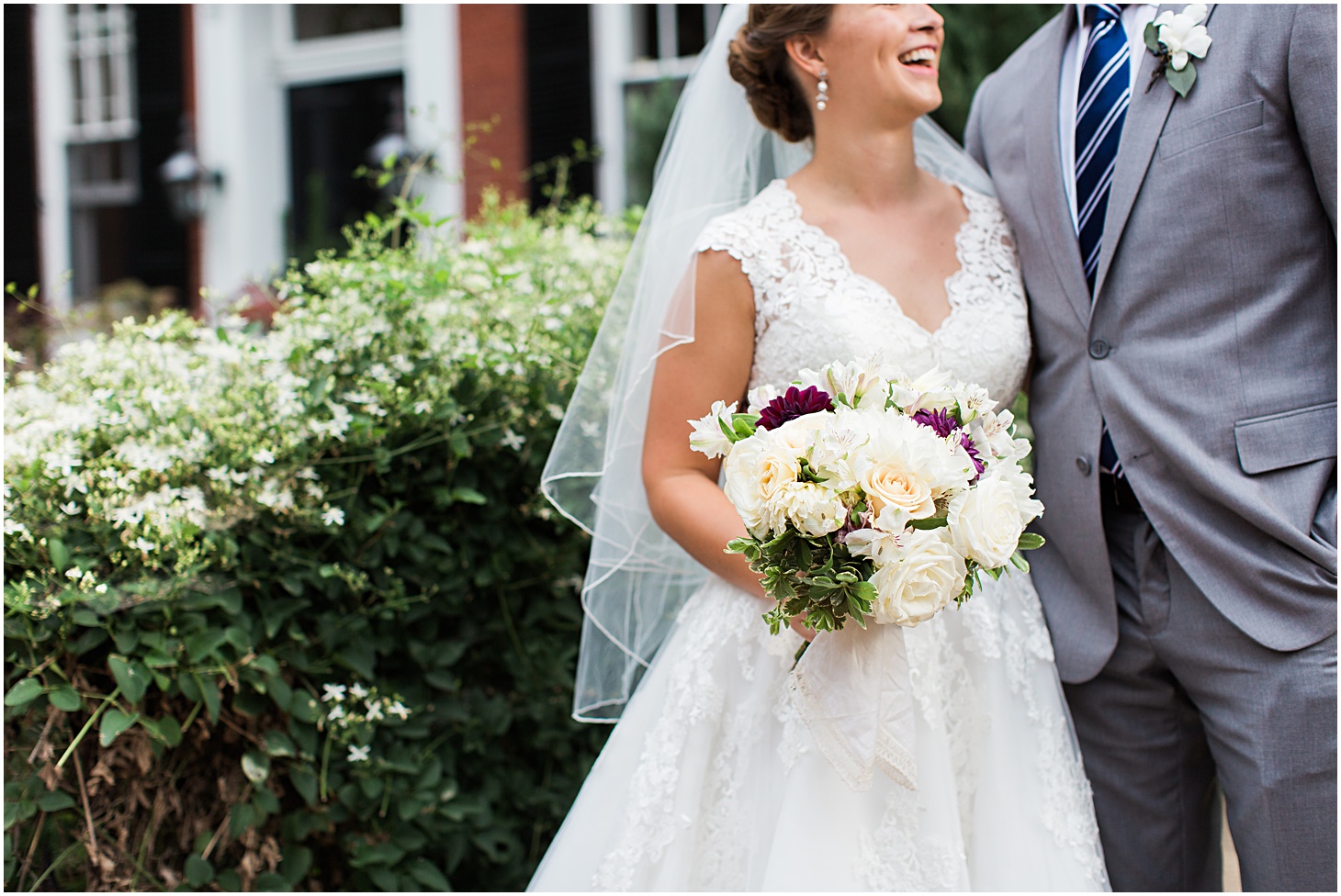 Bouquet by Grown Wild Floral Company | Vintage-Inspired Dumbarton House Wedding in Georgetown by Sarah Bradshaw Photography