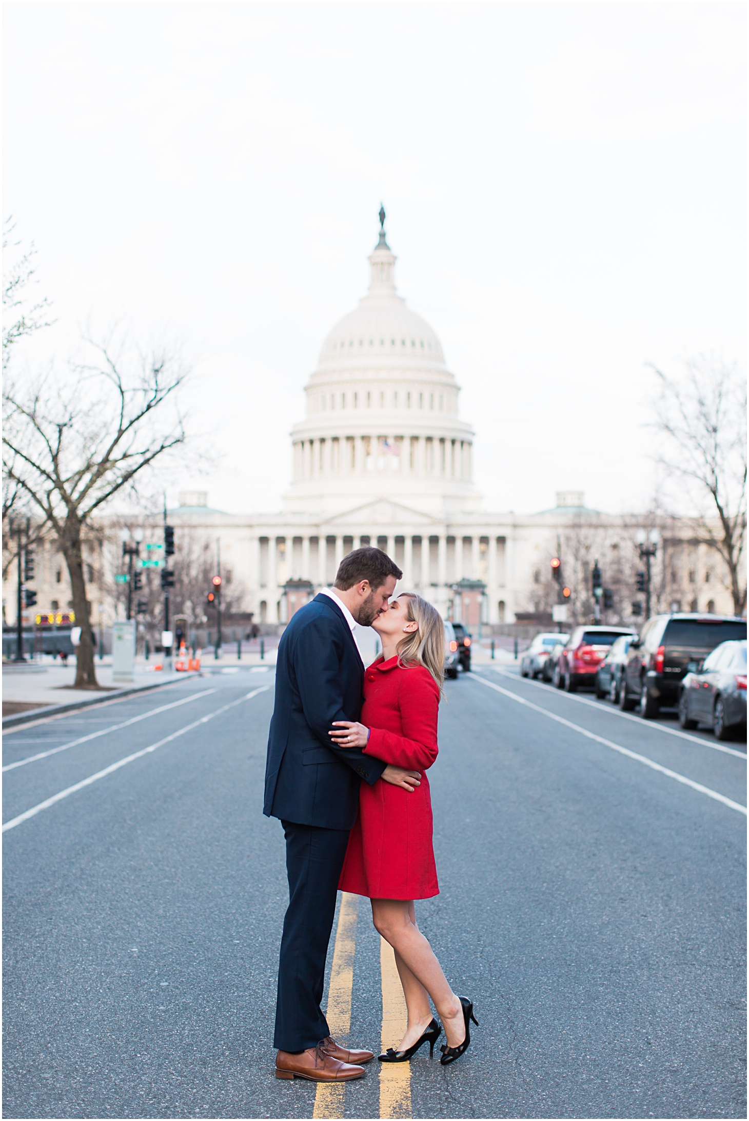 Winter Engagement Session on Capitol Hill in DC | Sarah Bradshaw Photography