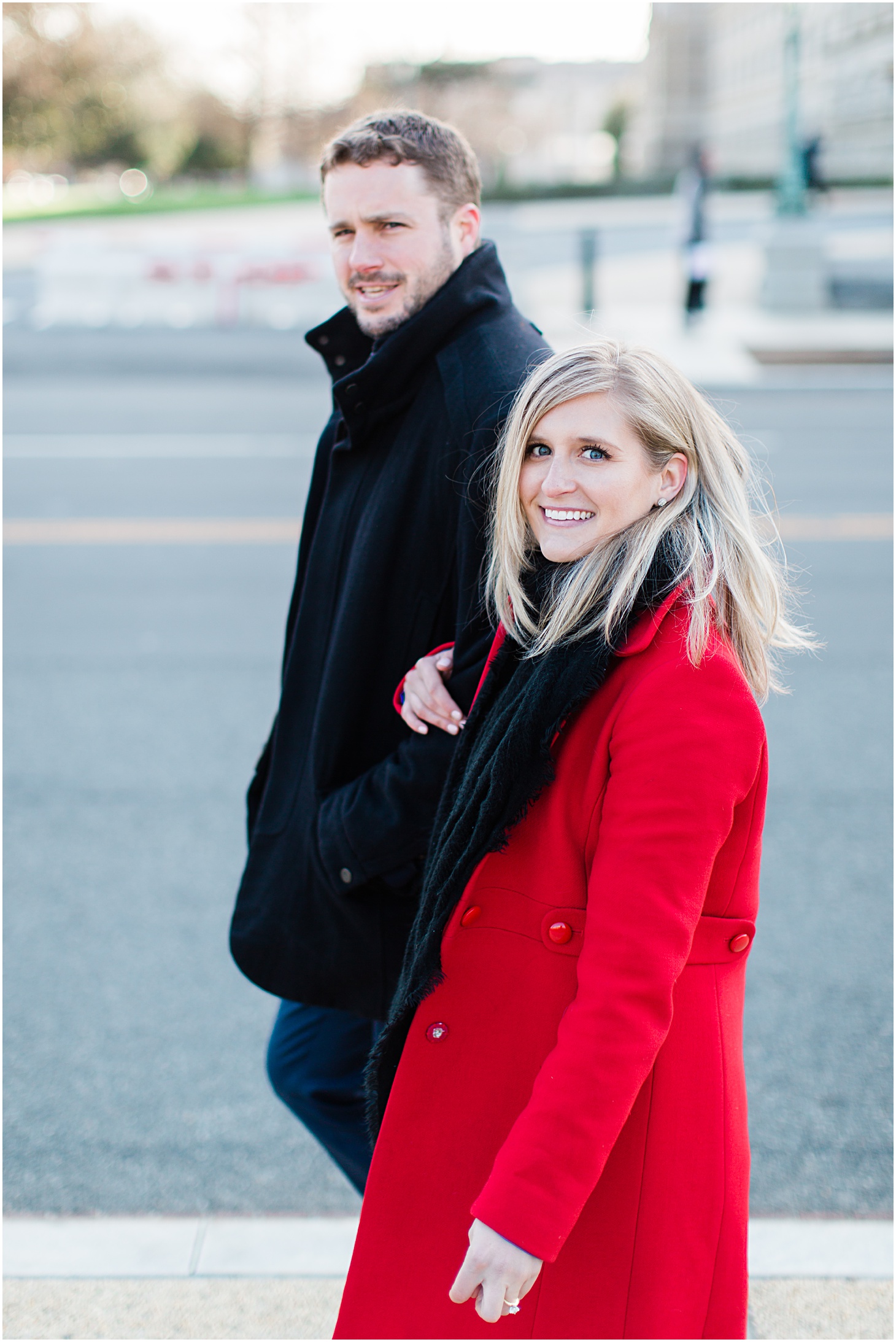 Winter Engagement Session on Capitol Hill in DC | Sarah Bradshaw Photography