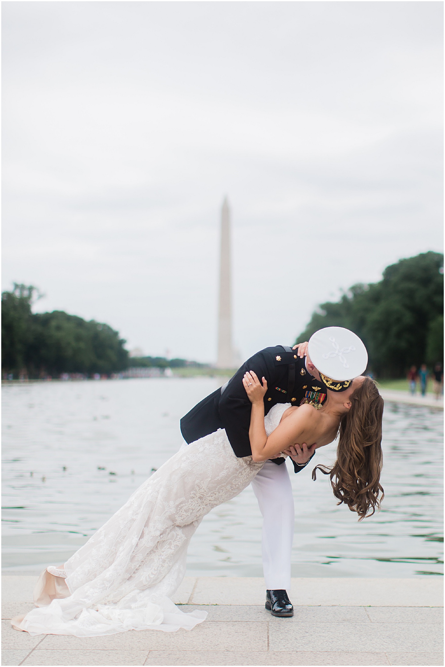 Military Wedding Washington Monument | Top Washington DC wedding photographer Sarah Bradshaw
