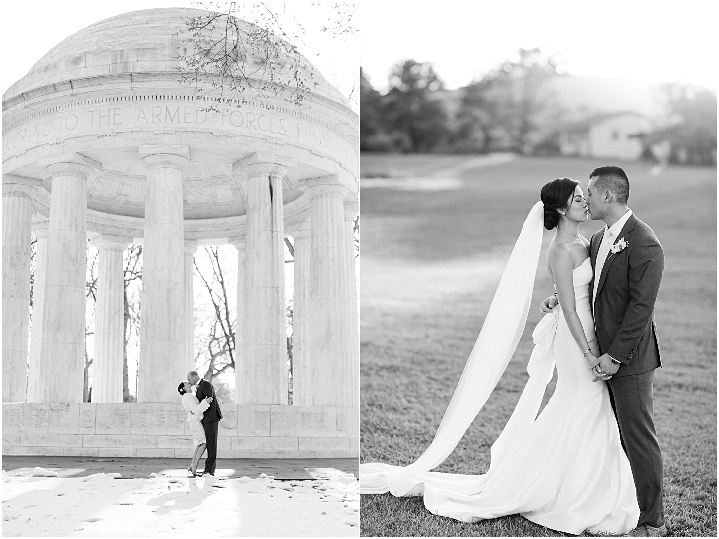 black & white wedding portrait | Top Washington DC wedding photographer Sarah Bradshaw
