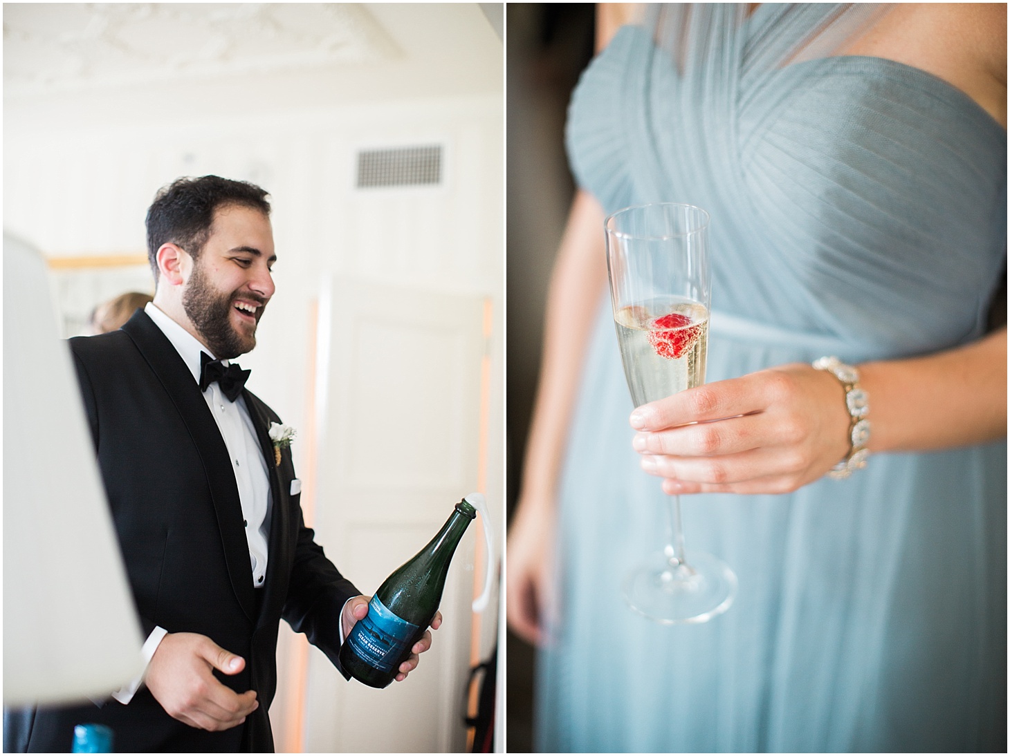 Champagne Toast and Dusty Blue Jenny Yoo Bridesmaid Dress | Interfaith DC Wedding by Sarah Bradshaw Photography