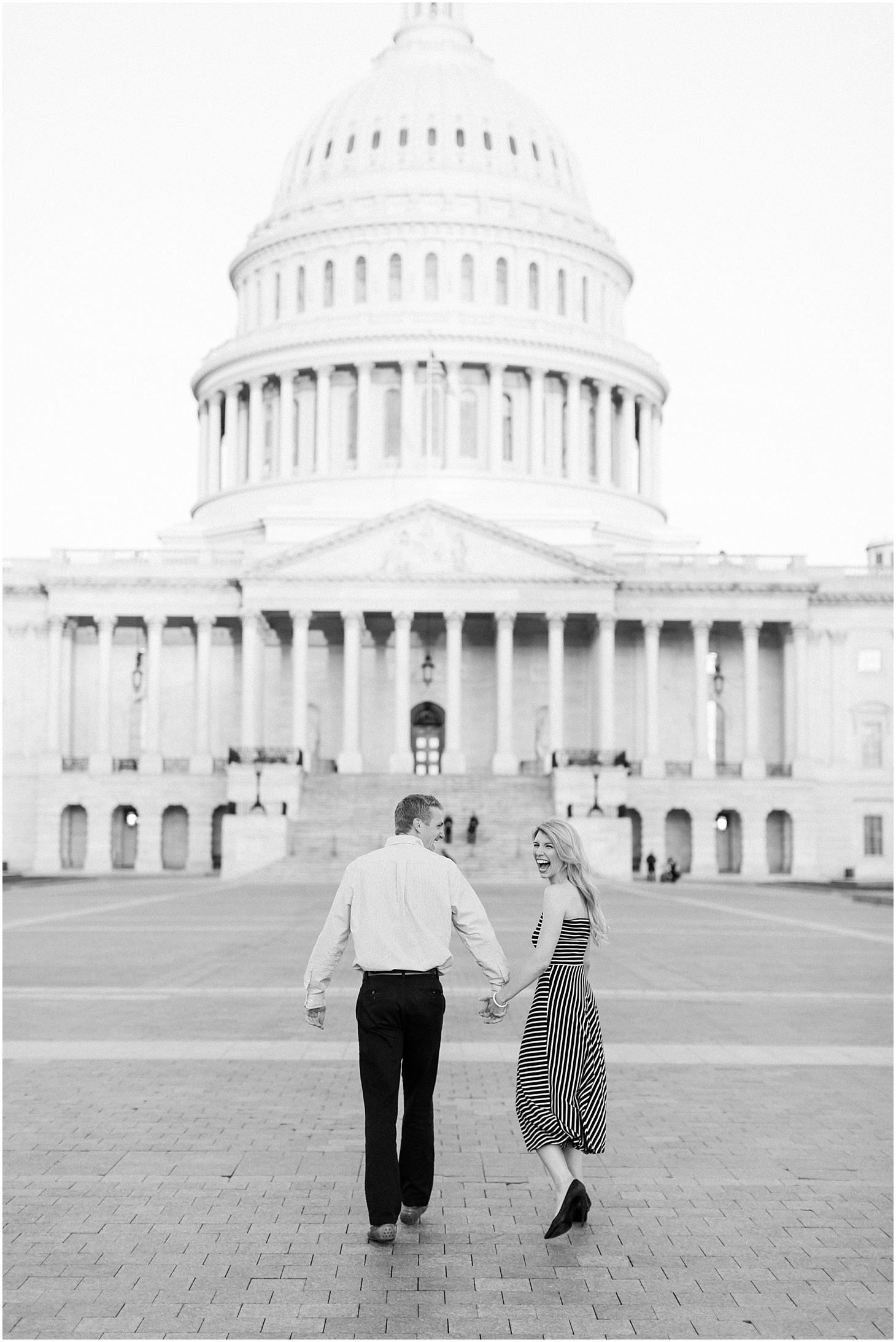 Sunrise Engagement Portraits on Capitol Hill in Washington DC | Sarah Bradshaw Photography