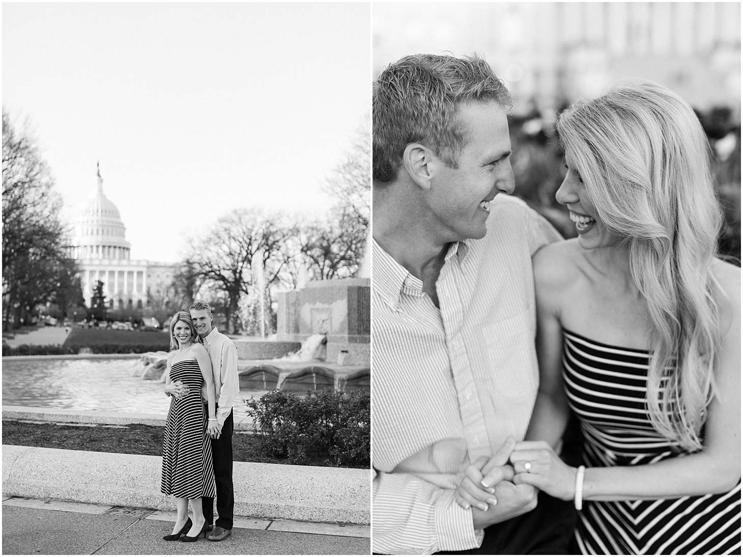 Engagement Portraits on Capitol Hill in Washington DC | Sarah Bradshaw Photography