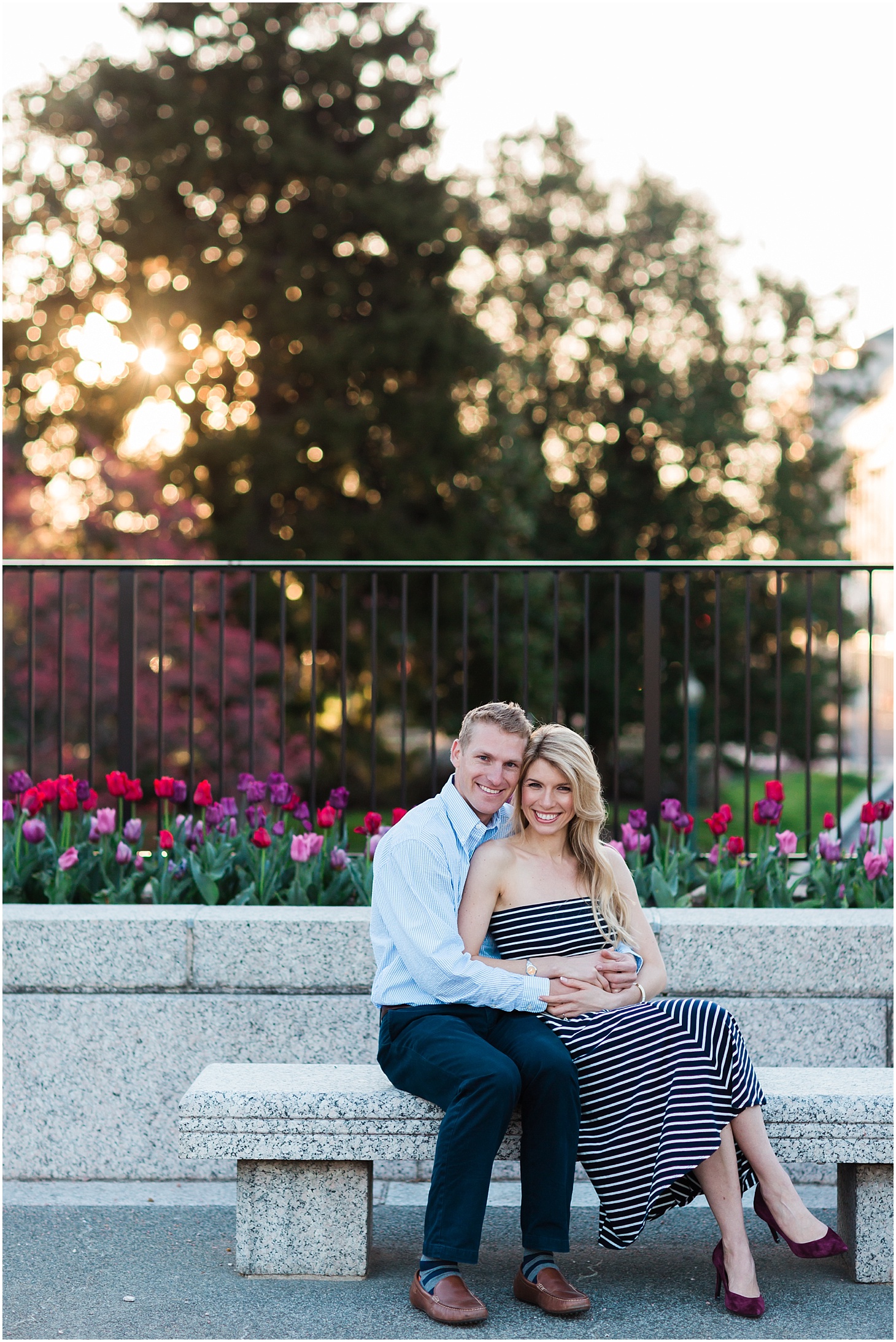Springtime Engagement Portraits on Capitol Hill in Washington DC | Sarah Bradshaw Photography