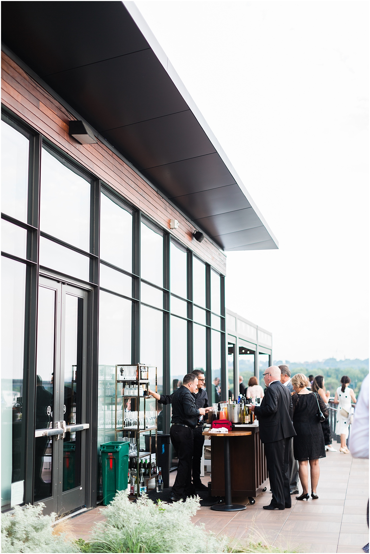 Cocktail Hour at District Winery | Chic and Modern Interfaith Wedding in Washington, DC | Sarah Bradshaw Photography