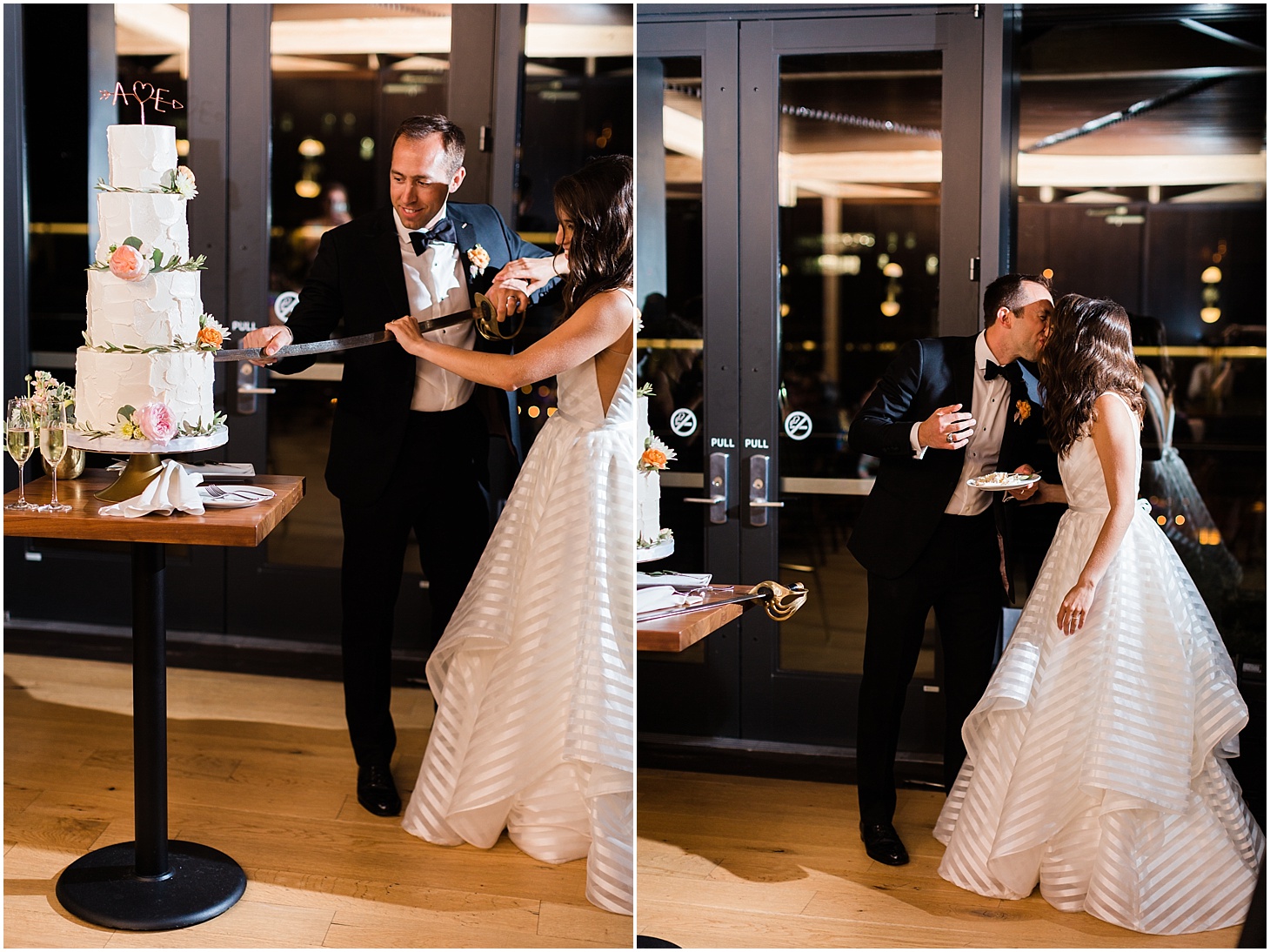 Buttercream Bakeshop Cake | Wedding Reception at District Winery | Chic and Modern Interfaith Wedding in Washington, DC | Sarah Bradshaw Photography