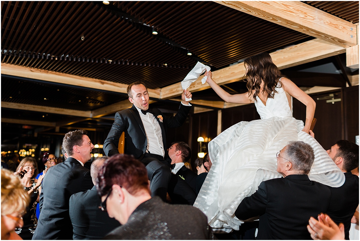 Hora Dance | Wedding Reception at District Winery | Chic and Modern Interfaith Wedding in Washington, DC | Sarah Bradshaw Photography