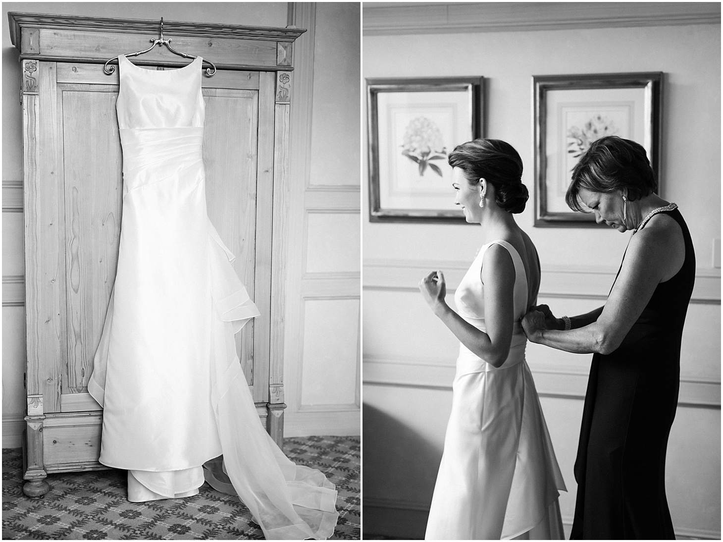 Bride Getting Ready at Columbia Country Club | Le Spose di Giò Wedding Gown | Wedding Ceremony at Cathedral of St. Matthew the Apostle | Classy October Wedding in Washington, D.C. | Sarah Bradshaw Photography