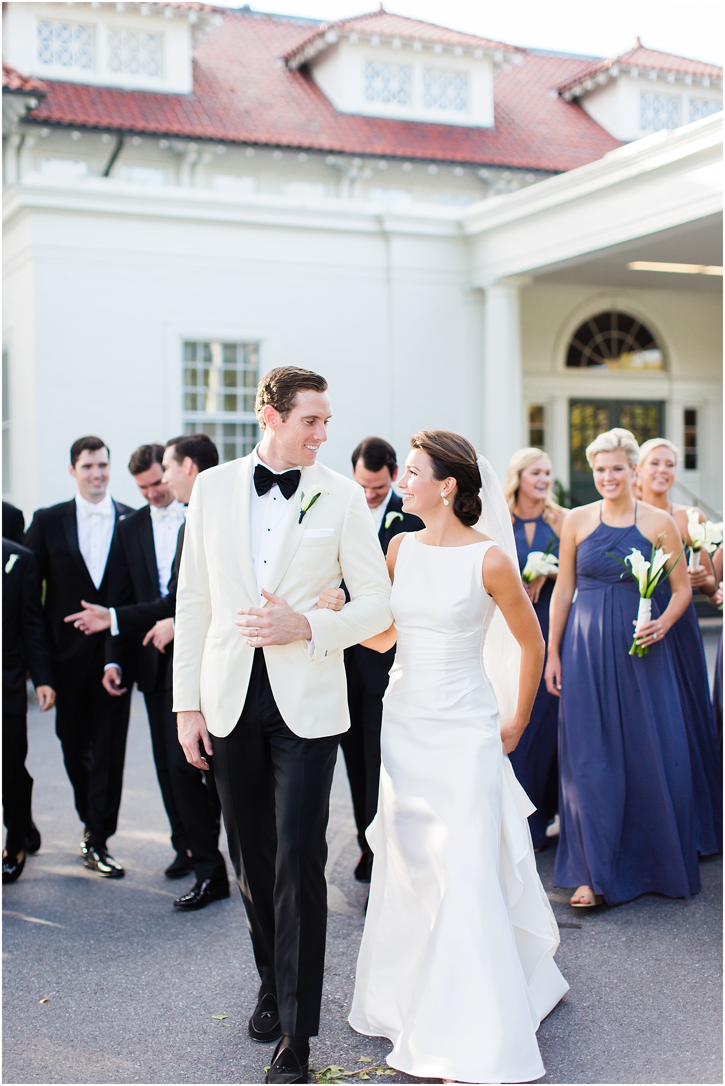 Bridal Party Portraits at Columbia Country Club | Wedding Ceremony at Cathedral of St. Matthew the Apostle | Classy October Wedding in Washington, D.C. | Sarah Bradshaw Photography