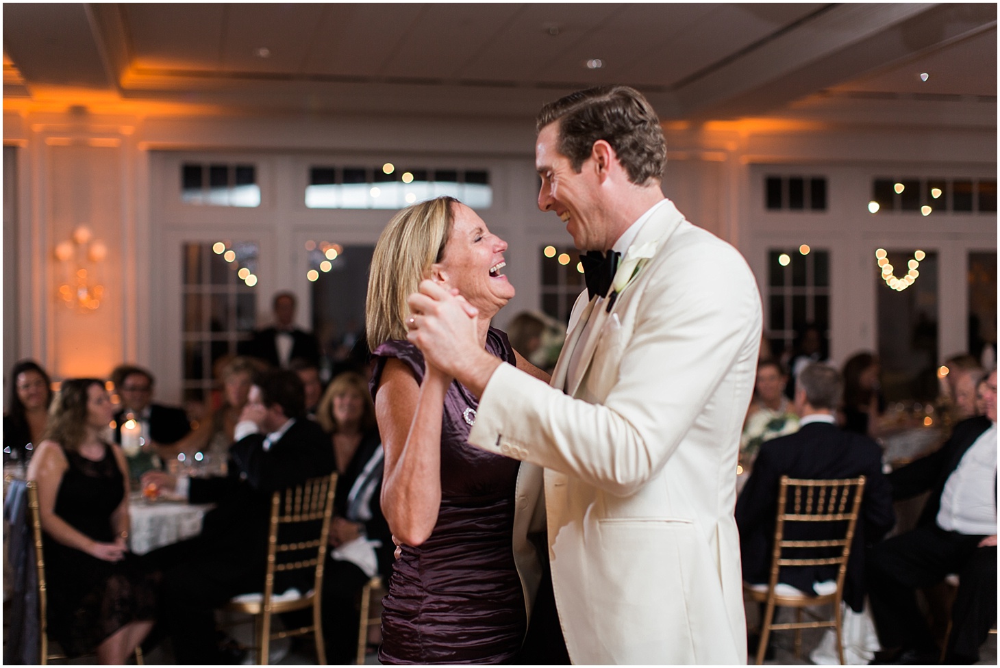 Mother-Son Dance at Wedding Reception at Columbia Country Club | Wedding Ceremony at Cathedral of St. Matthew the Apostle | Classy October Wedding in Washington, D.C. | Sarah Bradshaw Photography
