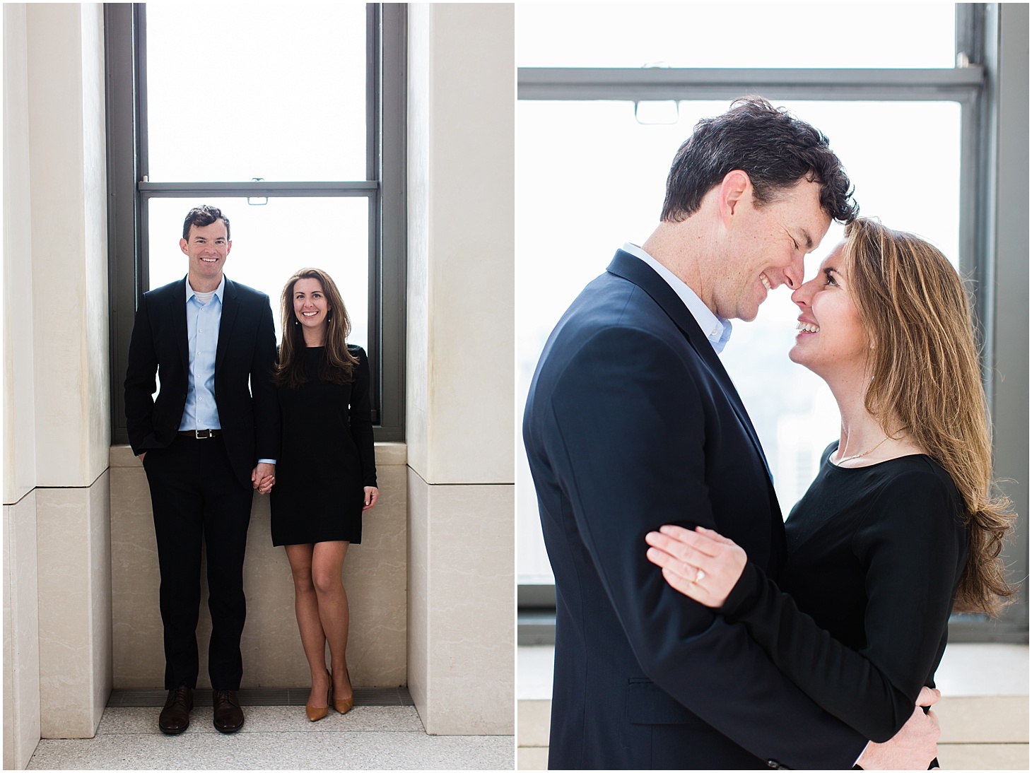 Top of the Rock Engagement Portraits | Springtime Engagement Session in New York City | Sarah Bradshaw Photography