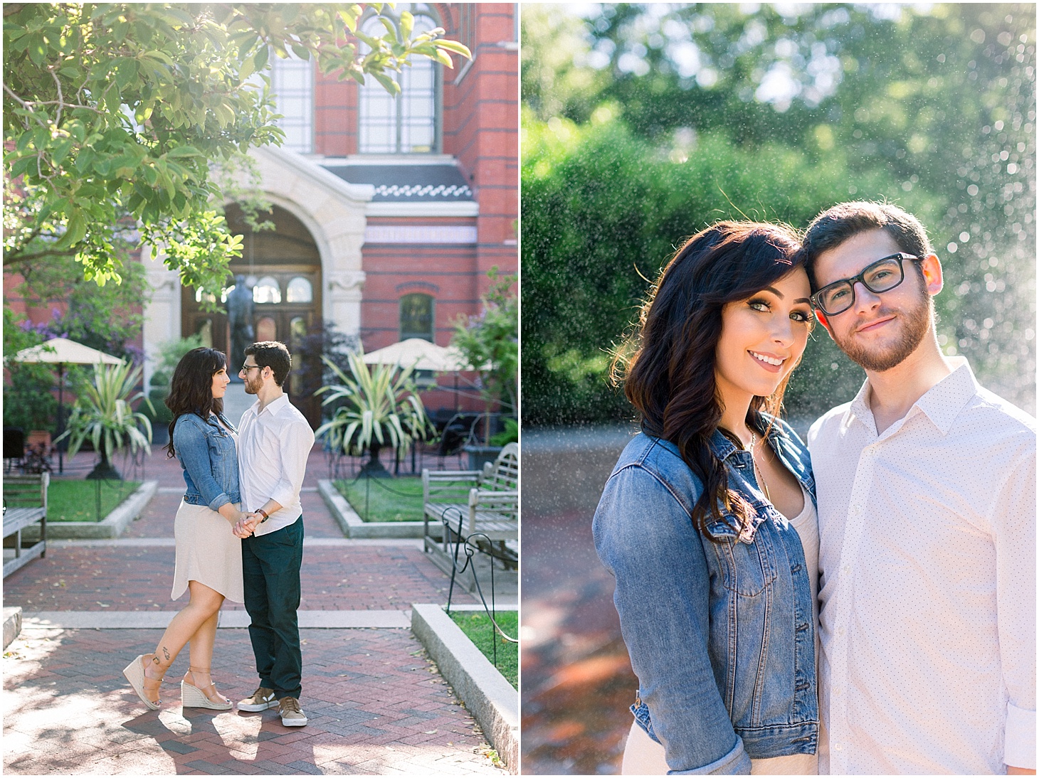 Engagement Portraits at the Smithsonian Gardens | Romantic Sunrise Engagement Session at the Smithsonian Gardens | Sarah Bradshaw Photography