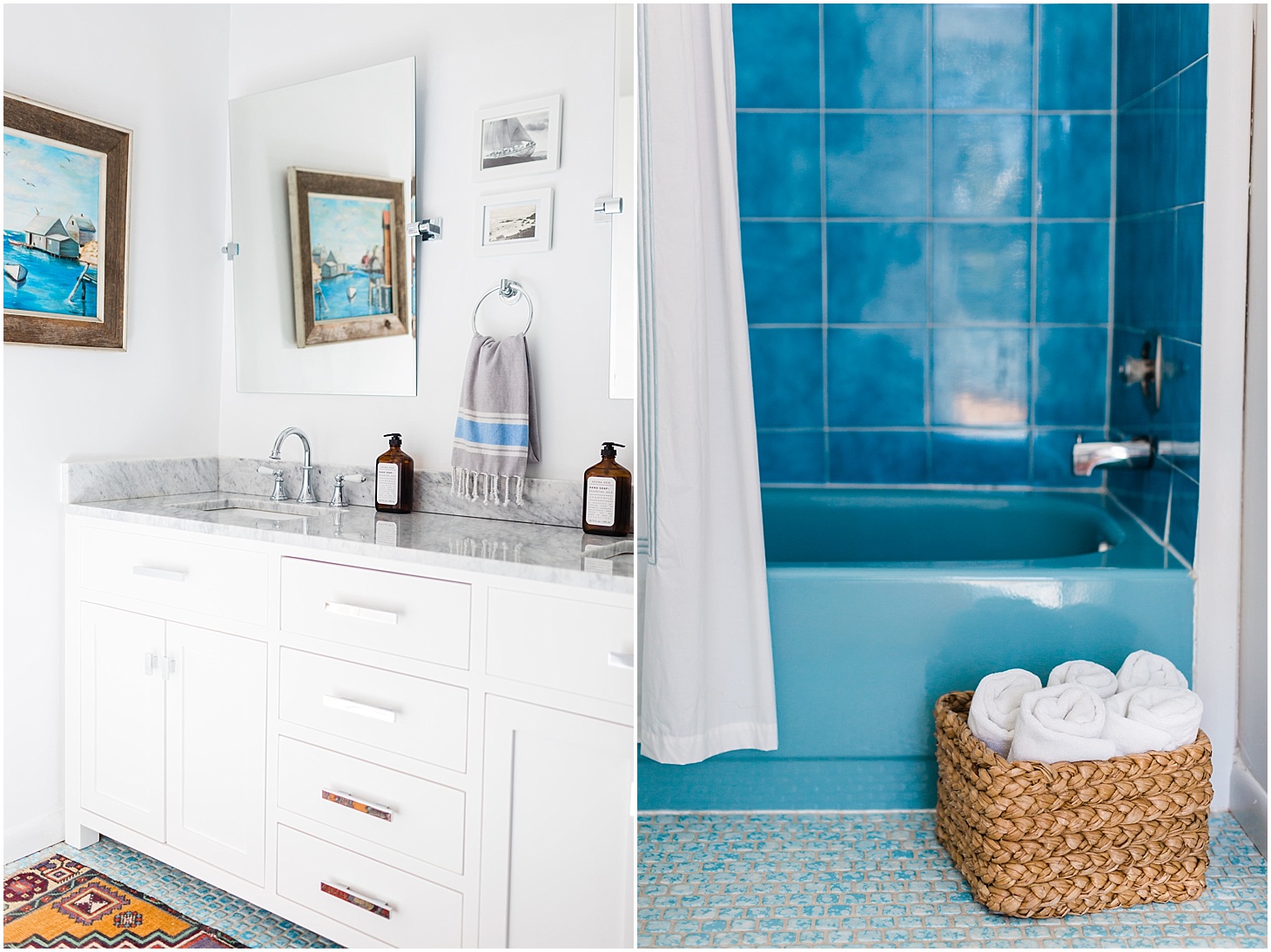 Modern Bathroom Inspiration | Home Tour | Curated Mid-Century Modern Home in Washington DC | Sarah Bradshaw Photography