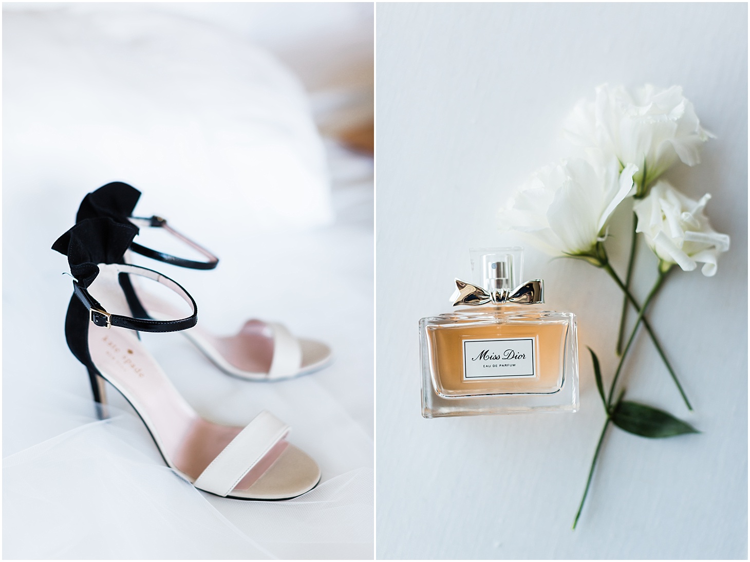 Kate Spade Wedding Shoes and Miss Dior Perfume | Elegant Fall Wedding at Raspberry Plain Manor | Sarah Bradshaw Photography 
