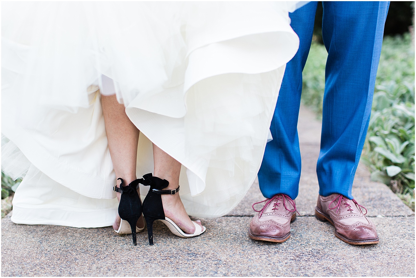 Bride and Groom Shoe Details | Elegant Fall Wedding at Raspberry Plain Manor | Sarah Bradshaw Photography