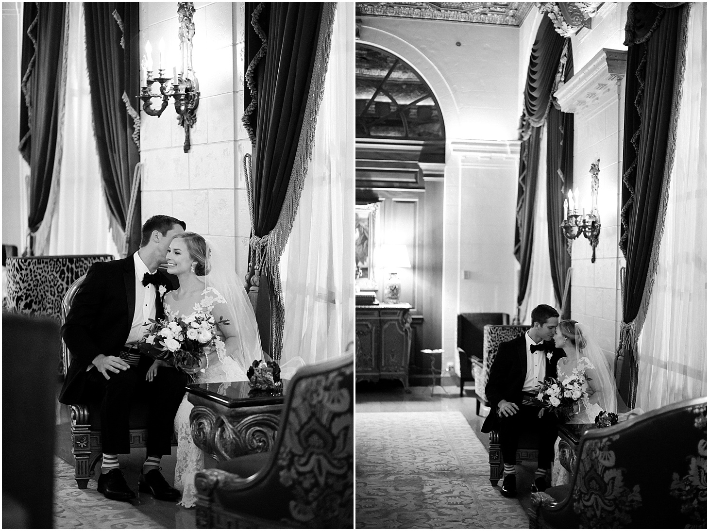 Wedding Reception at the St. Regis Washington, DC | Southern Black Tie Wedding in Dusty Blue and Ivory | Sarah Bradshaw Photography