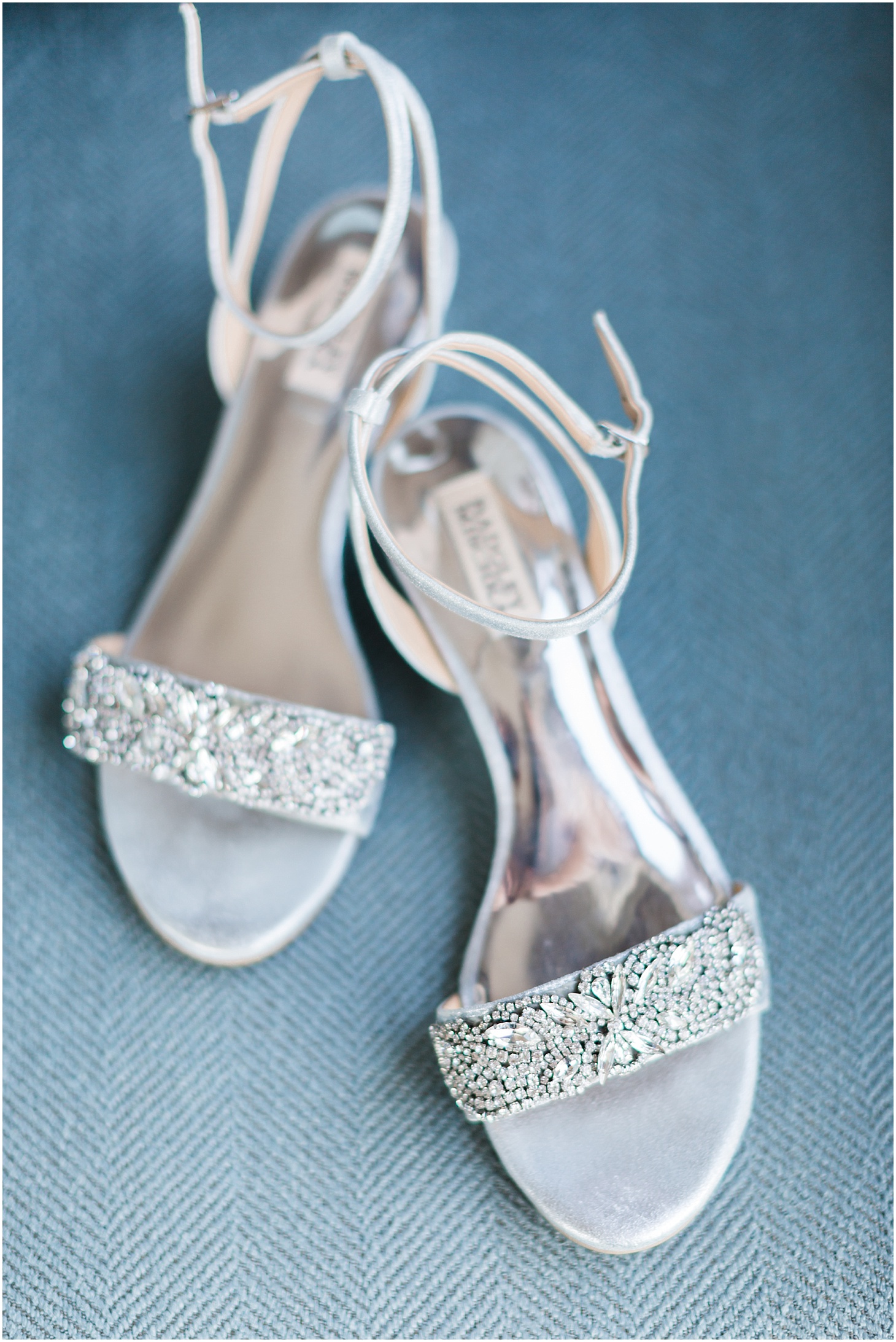 Badgley Mischka Wedding Shoes | Southern Magnolia Wedding at the Naval Academy and Gibson Island Club | Sarah Bradshaw Photography