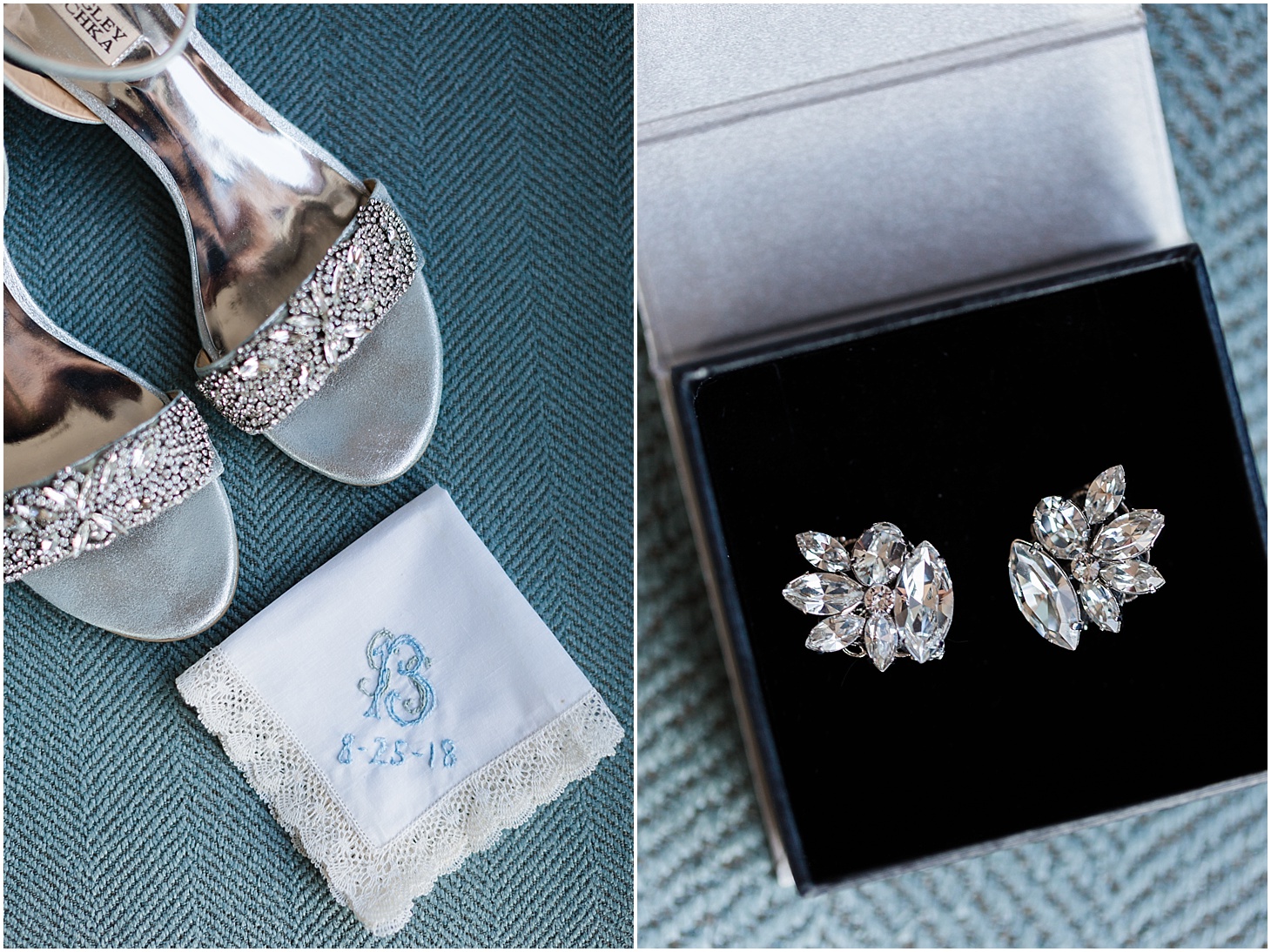 Badgley Mischka Wedding Shoes and Bridal Details | Southern Magnolia Wedding at the Naval Academy and Gibson Island Club | Sarah Bradshaw Photography