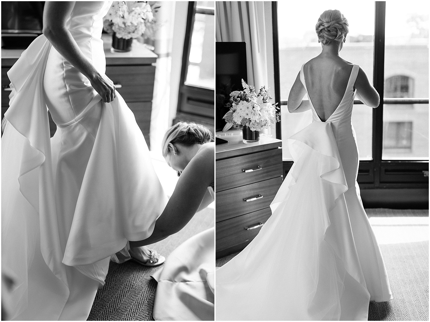 Bride Getting Ready at Loew's Hotel | Southern Magnolia Wedding at the Naval Academy and Gibson Island Club | Sarah Bradshaw Photography