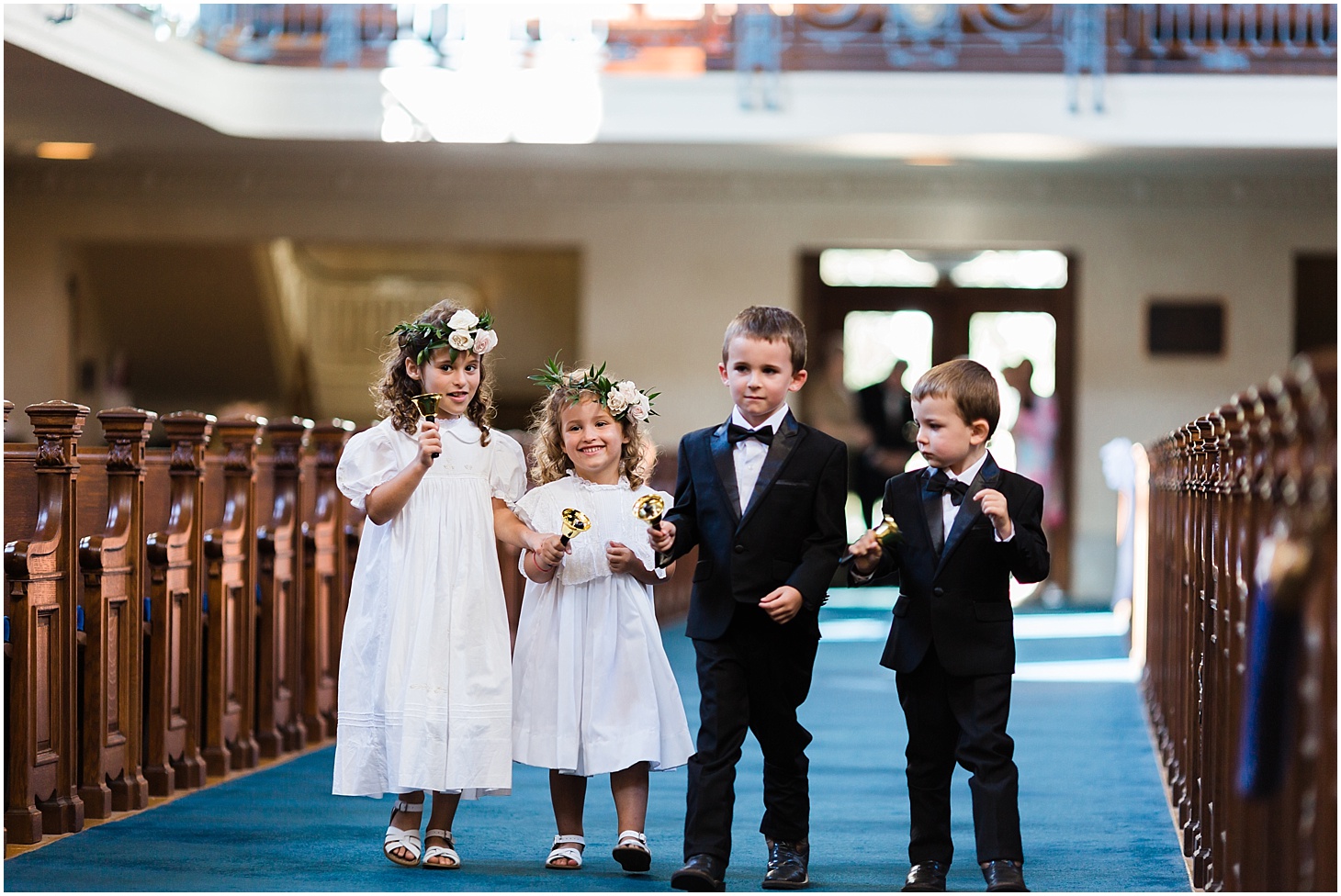 Ring Bearers at US Naval Academy Chapel Wedding | Southern Magnolia Wedding at the Naval Academy and Gibson Island Club | Sarah Bradshaw Photography