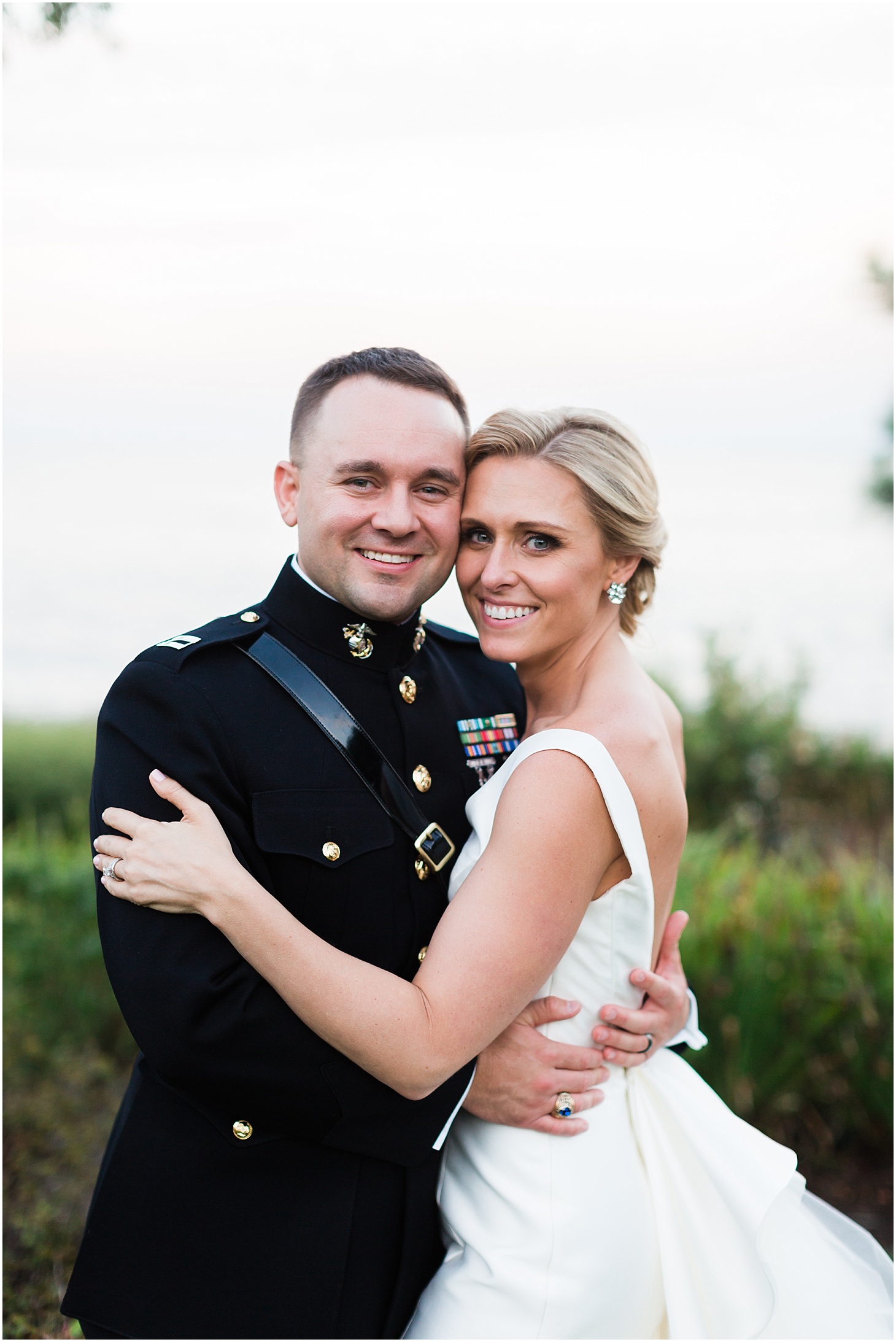 Wedding Portraits at Gibson Island Club in Annapolis, MD | Southern Magnolia Wedding at the Naval Academy and Gibson Island Club | Sarah Bradshaw Photography
