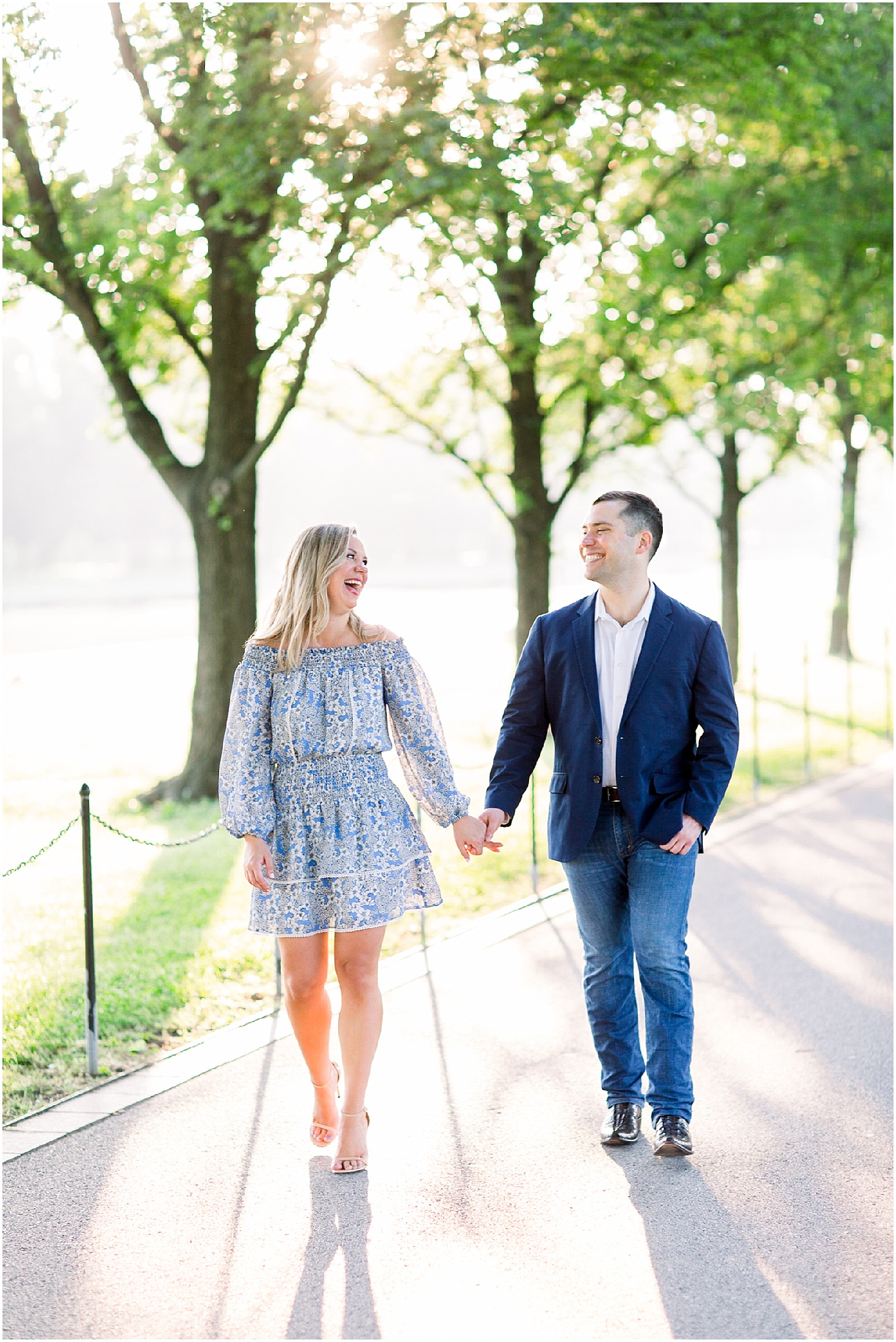 Spring Engagement Portraits on the National Mall | Sunrise Engagement Session on Capitol Hill | Sarah Bradshaw Photography | DC Wedding Photographer