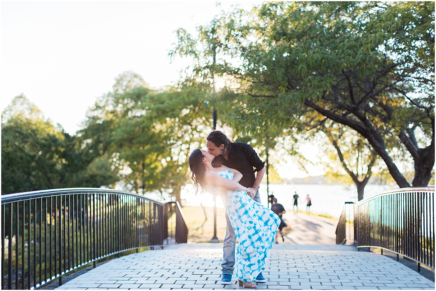Engagement Portraits on the Charles River Esplanade | Sunset Engagement Session in Boston | Sarah Bradshaw Photography
