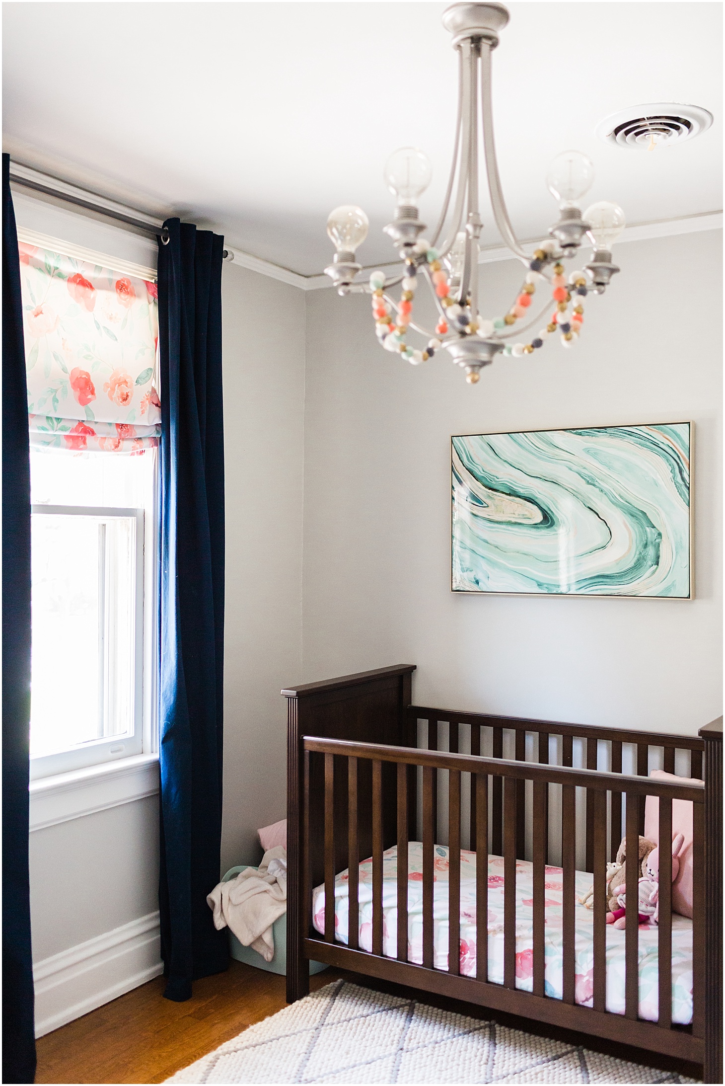 Baby Girl Nursery Inspiration | Brick Colonial Revival Home Tour in Richmond, VA | Sarah Bradshaw Photography