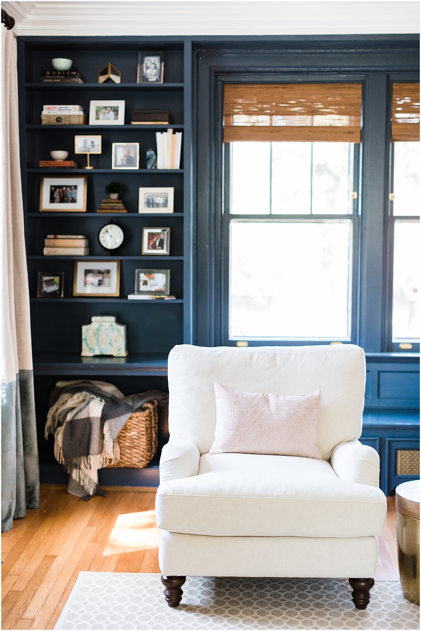 Classic Living Room Inspiration | Brick Colonial Revival Home Tour in Richmond, VA | Sarah Bradshaw Photography
