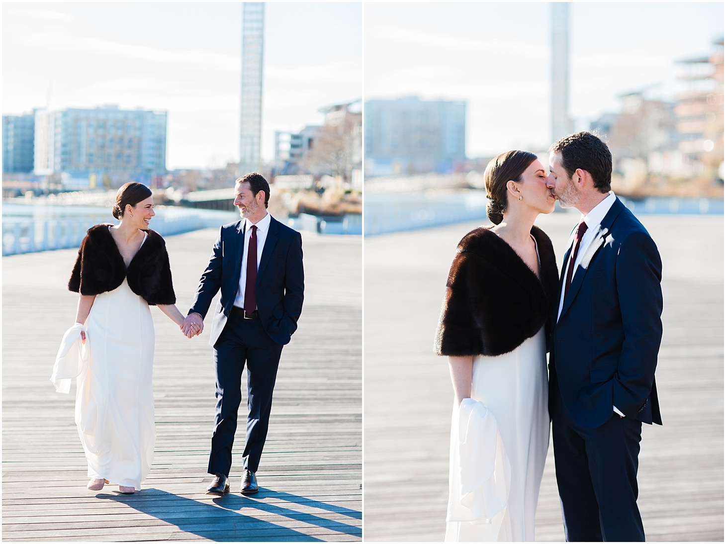 First Look at the Navy Yards | Ceremony at the Holy Rosary Church | Ceremony at the Holy Rosary Church | Burgundy and Blush DC Wedding at District Winery | Sarah Bradshaw Photography