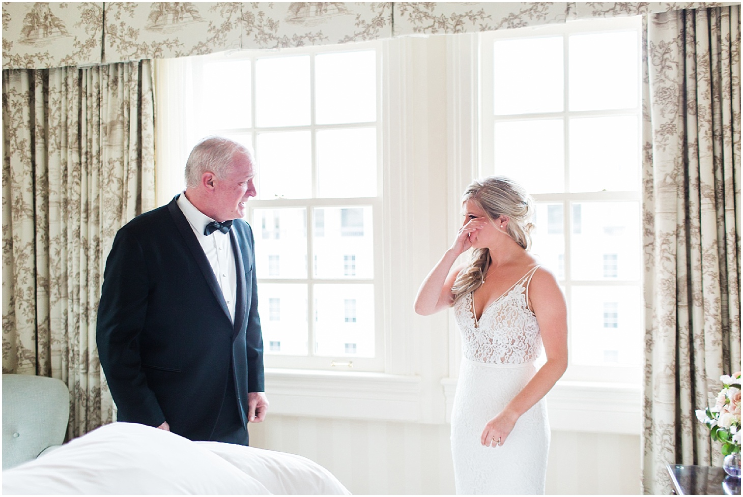 Bride Getting Ready at Hay-Adams Hotel in Washington,DC | French-Inspired New Years Eve Wedding at the Decatur House | Sarah Bradshaw Photography | Washington DC Wedding Photographer