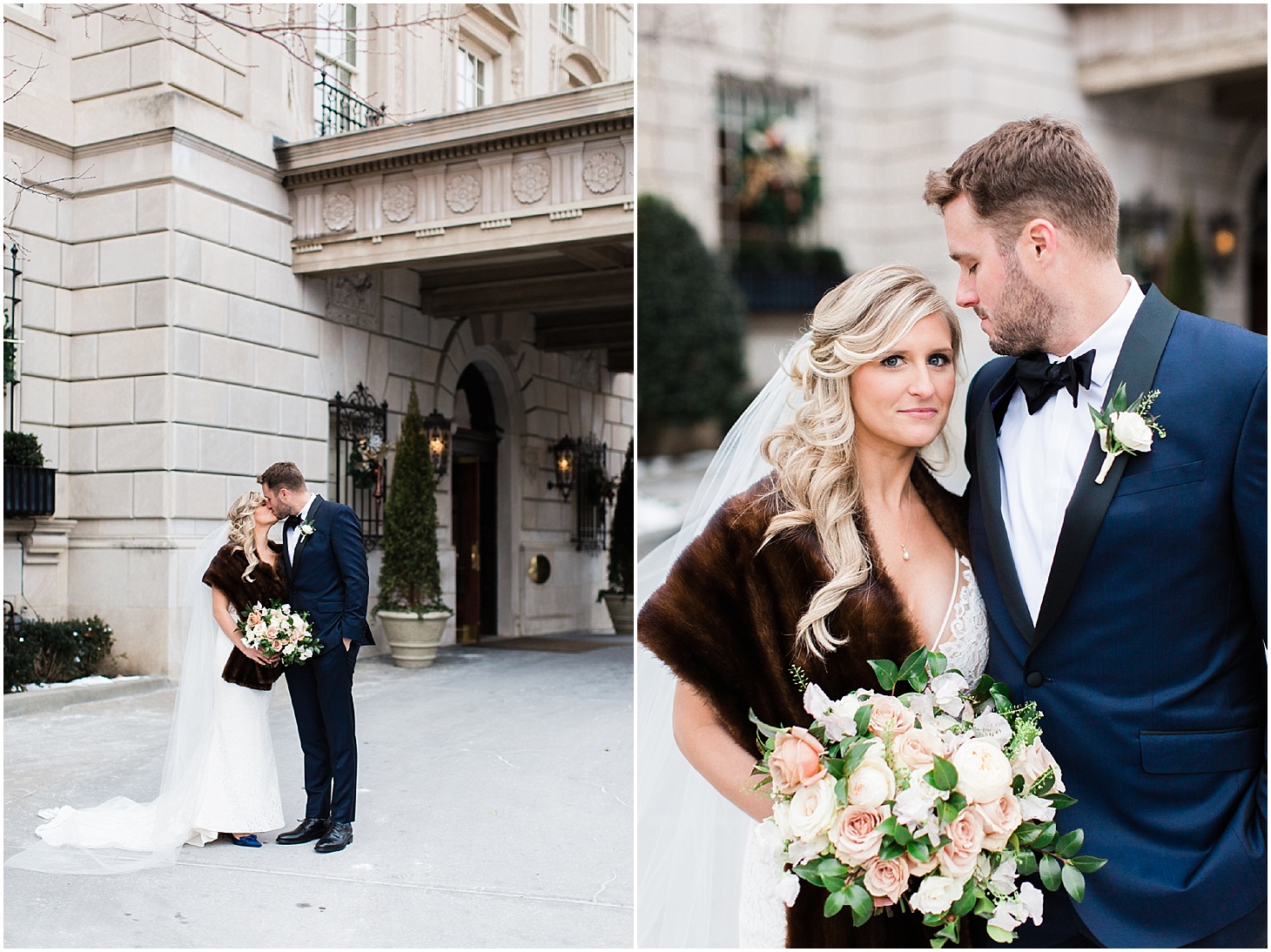 Wedding Portraits at The Hay-Adams Hotel in Washington,DC | French-Inspired New Years Eve Wedding at the Decatur House | Sarah Bradshaw Photography | Washington DC Wedding Photographer