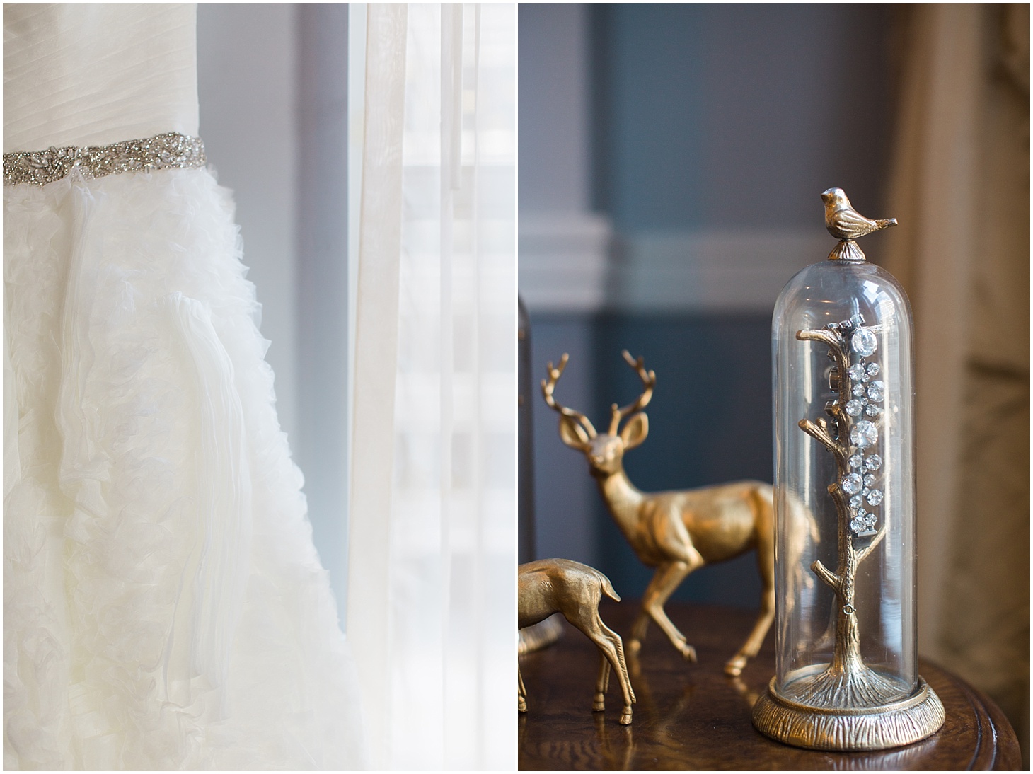 Madison James Wedding Gown Details and Sorrelli Bracelet | Luxe Winter Wedding at the Army and Navy Club | Sarah Bradshaw Photography | Washington DC Wedding Photographer