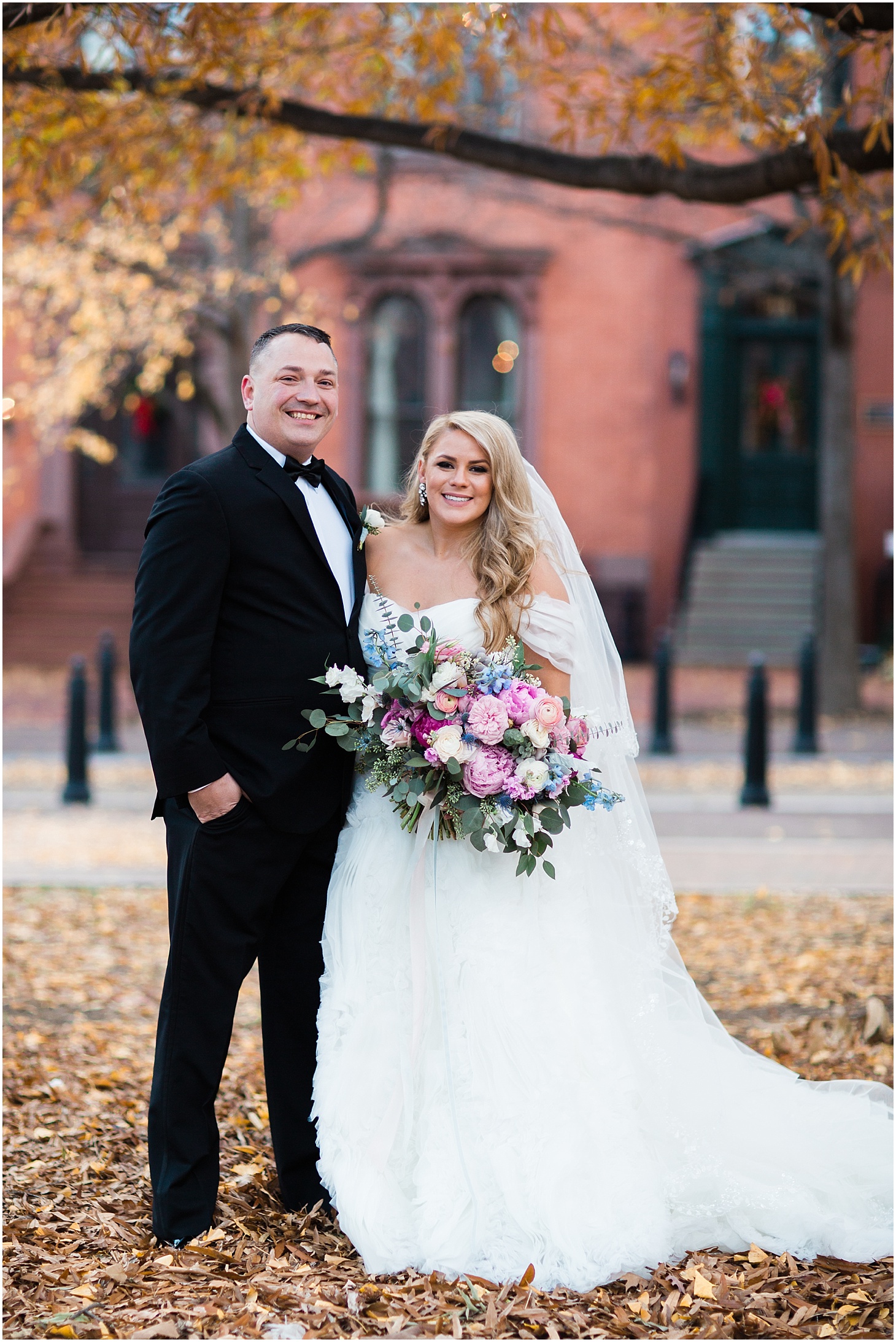 Wedding Portraits in LaFayette Square | Luxe Winter Wedding at the Army and Navy Club | Sarah Bradshaw Photography | Washington DC Wedding Photographer